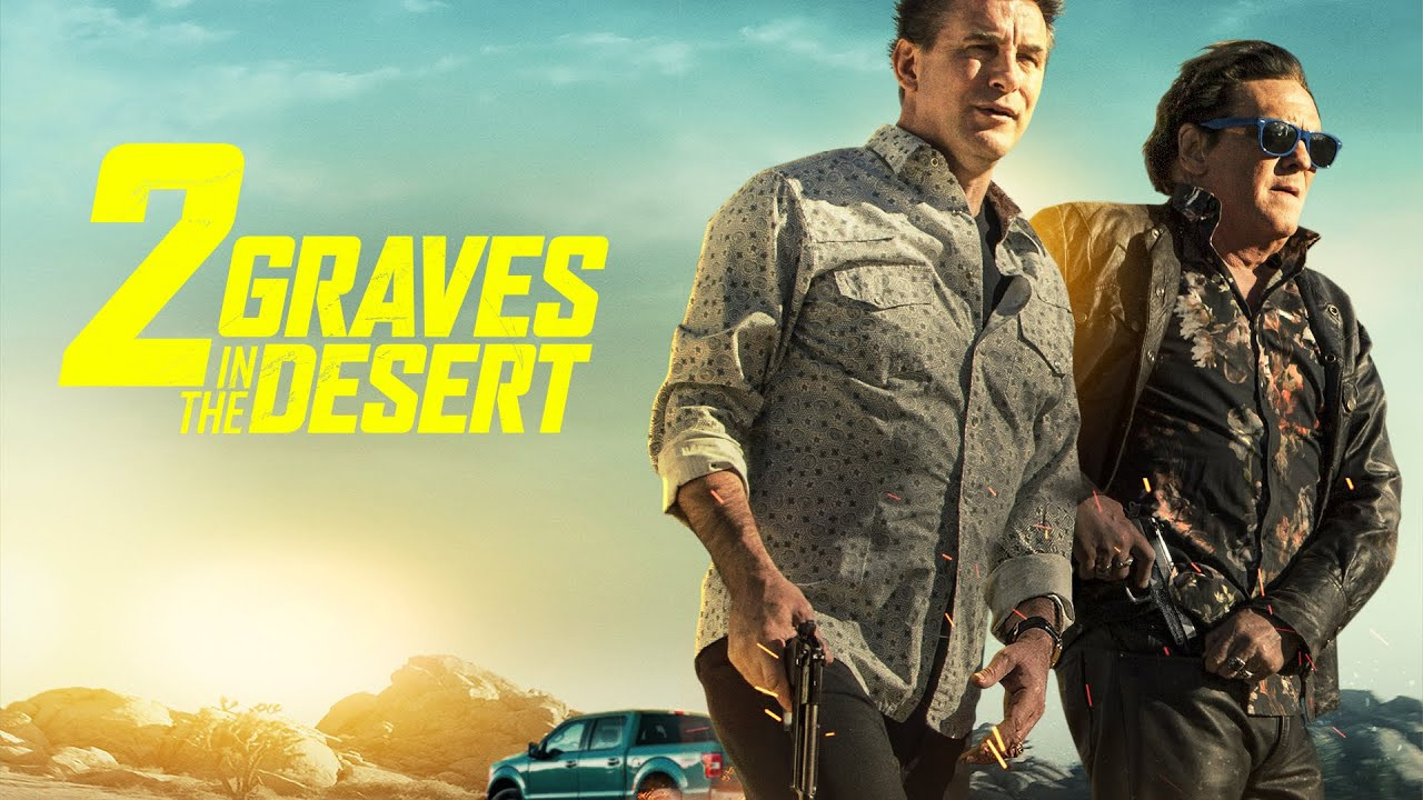 2 Graves in the Desert scene photo