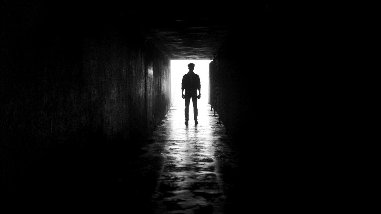 A Girl Walks Home Alone at Night scene photo
