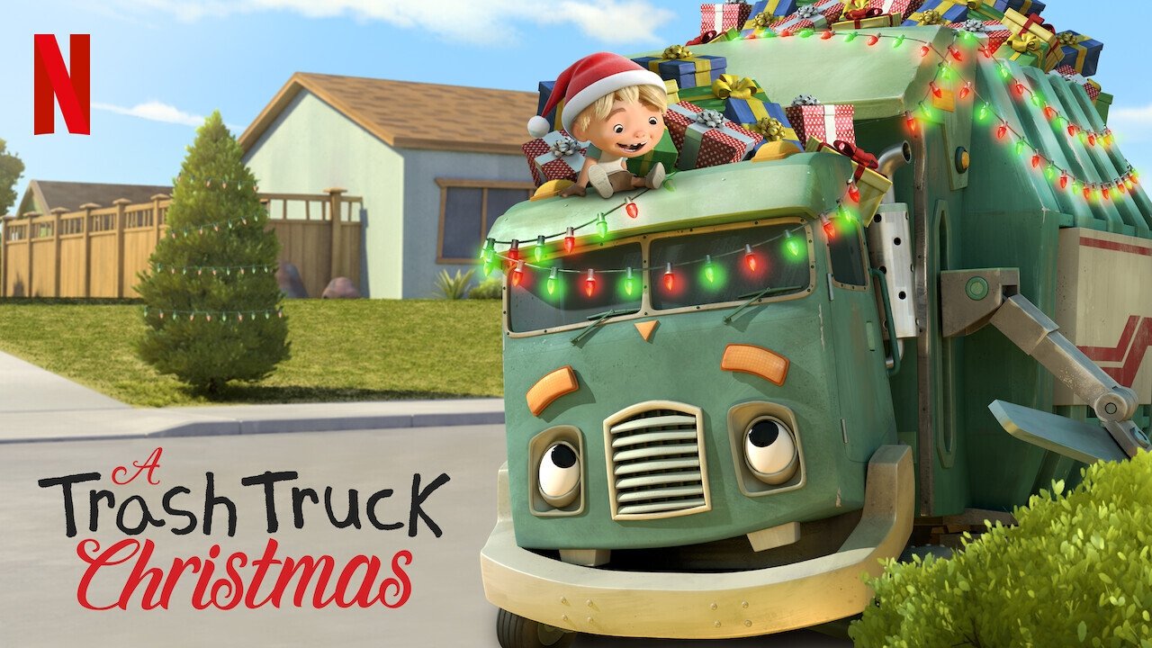 A Trash Truck Christmas scene photo
