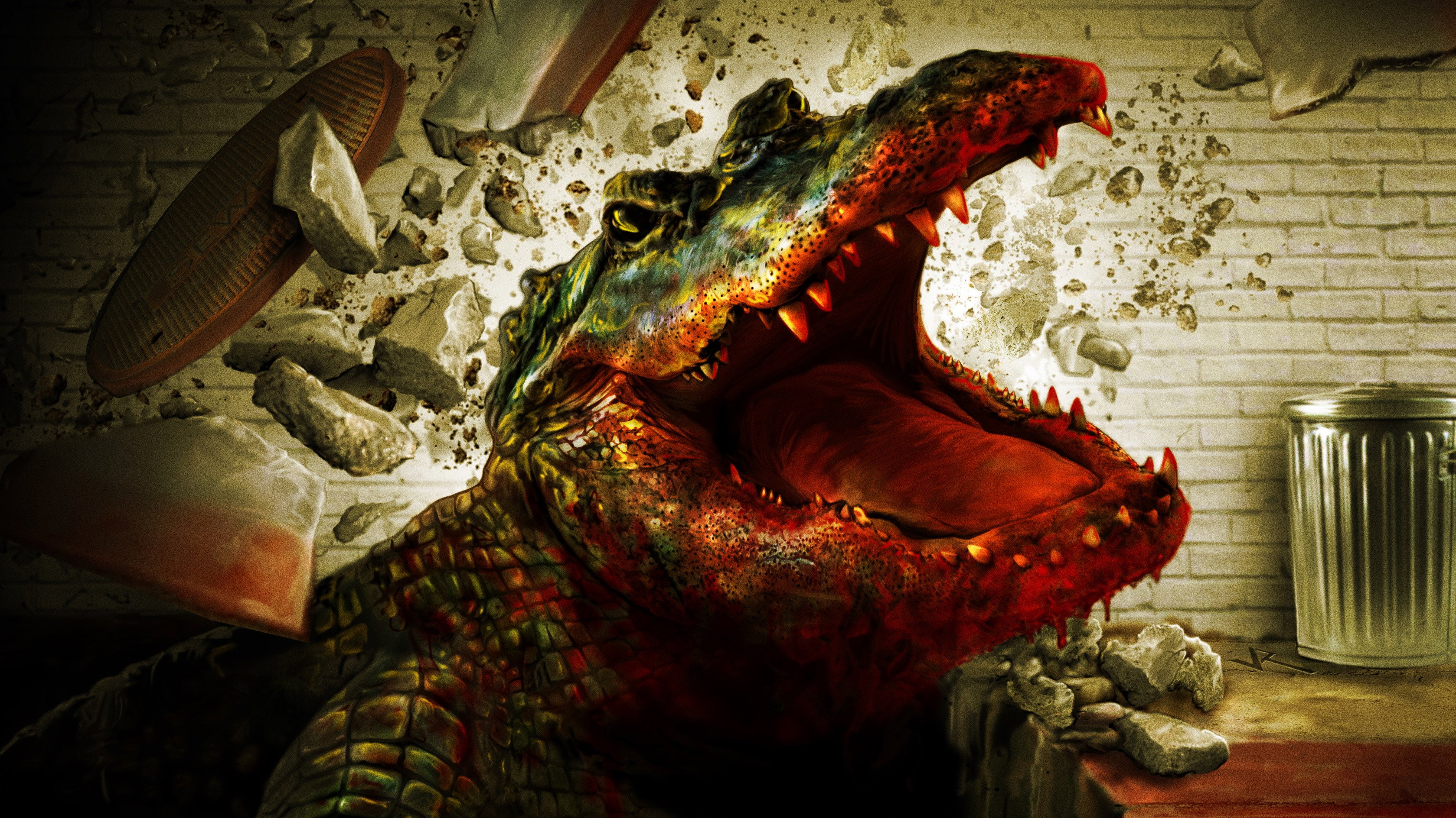Alligator scene photo