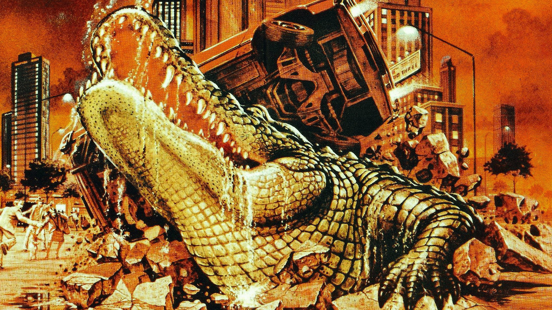 Alligator scene photo