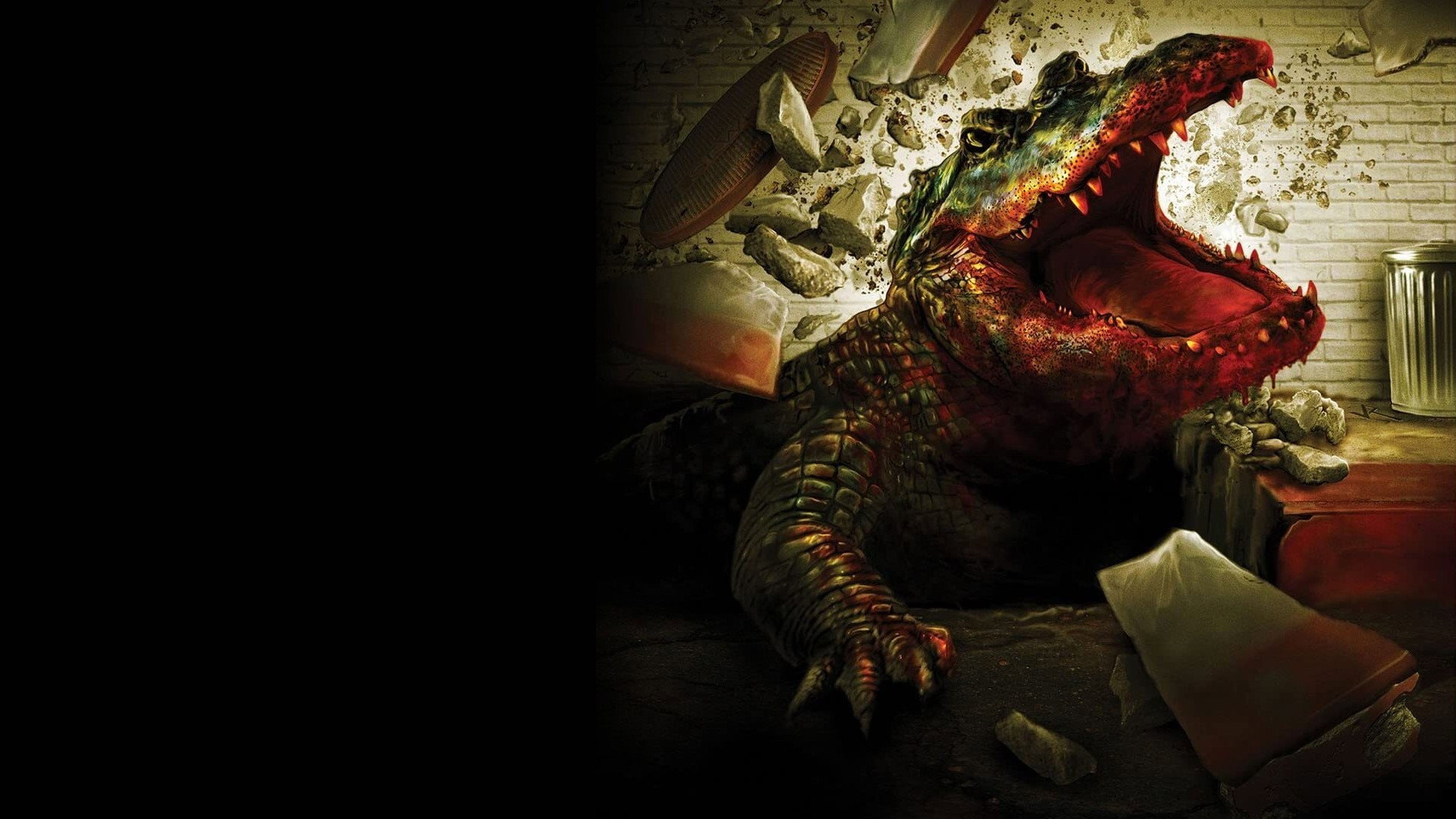 Alligator scene photo