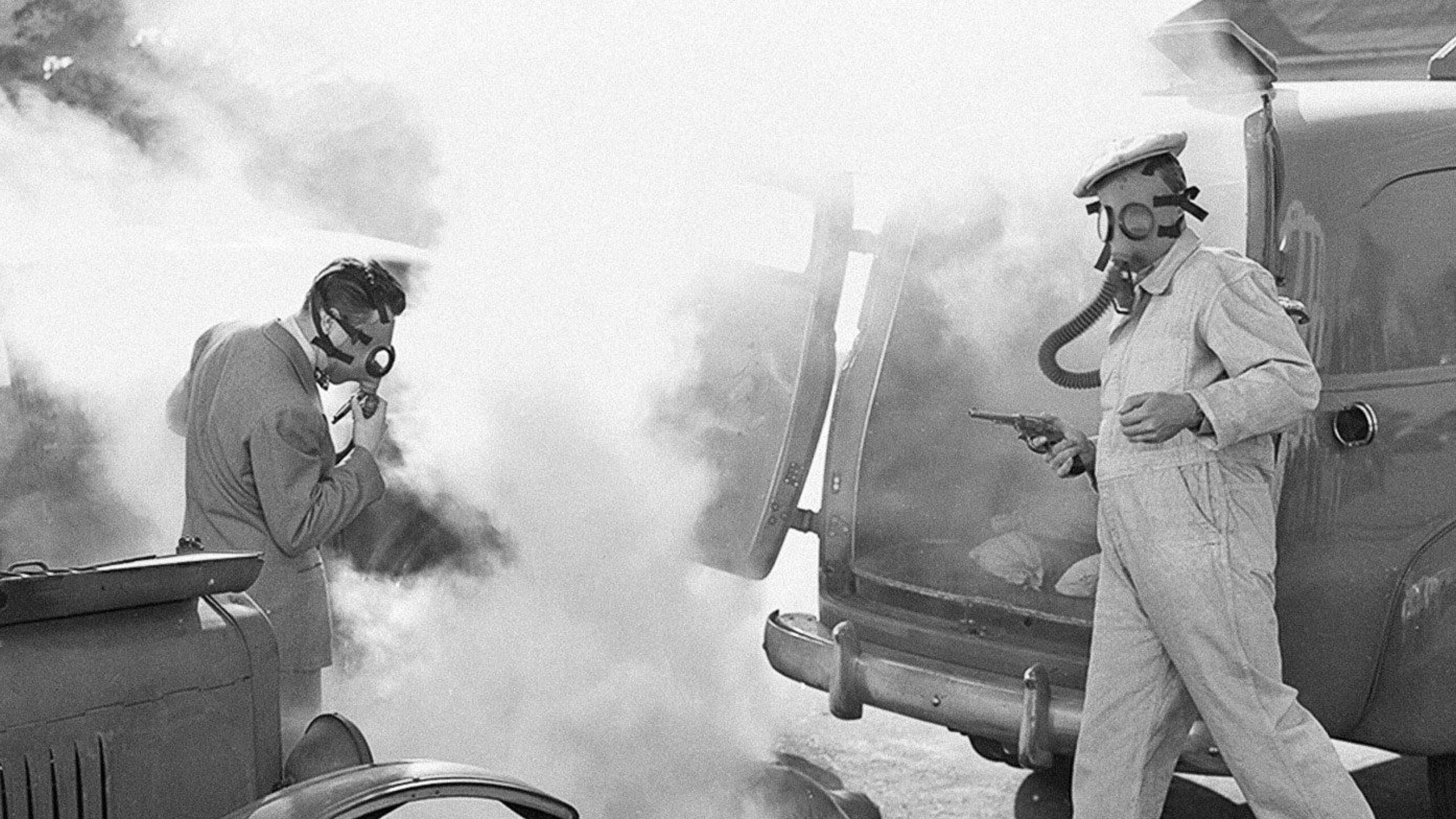 Armored Car Robbery scene photo