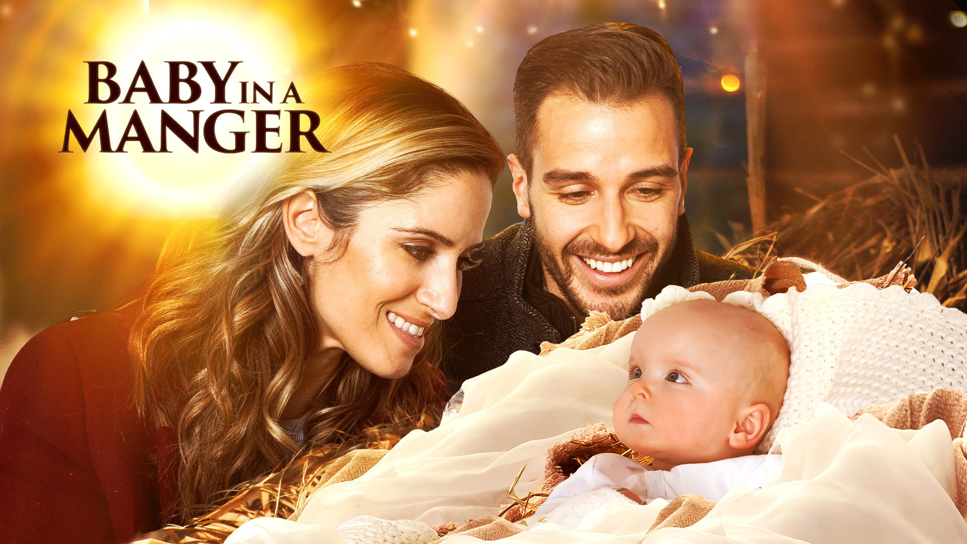 Baby in a Manger scene photo