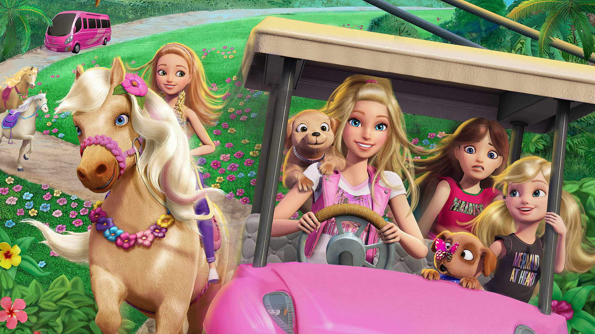 Barbie & Her Sisters in a Puppy Chase scene photo