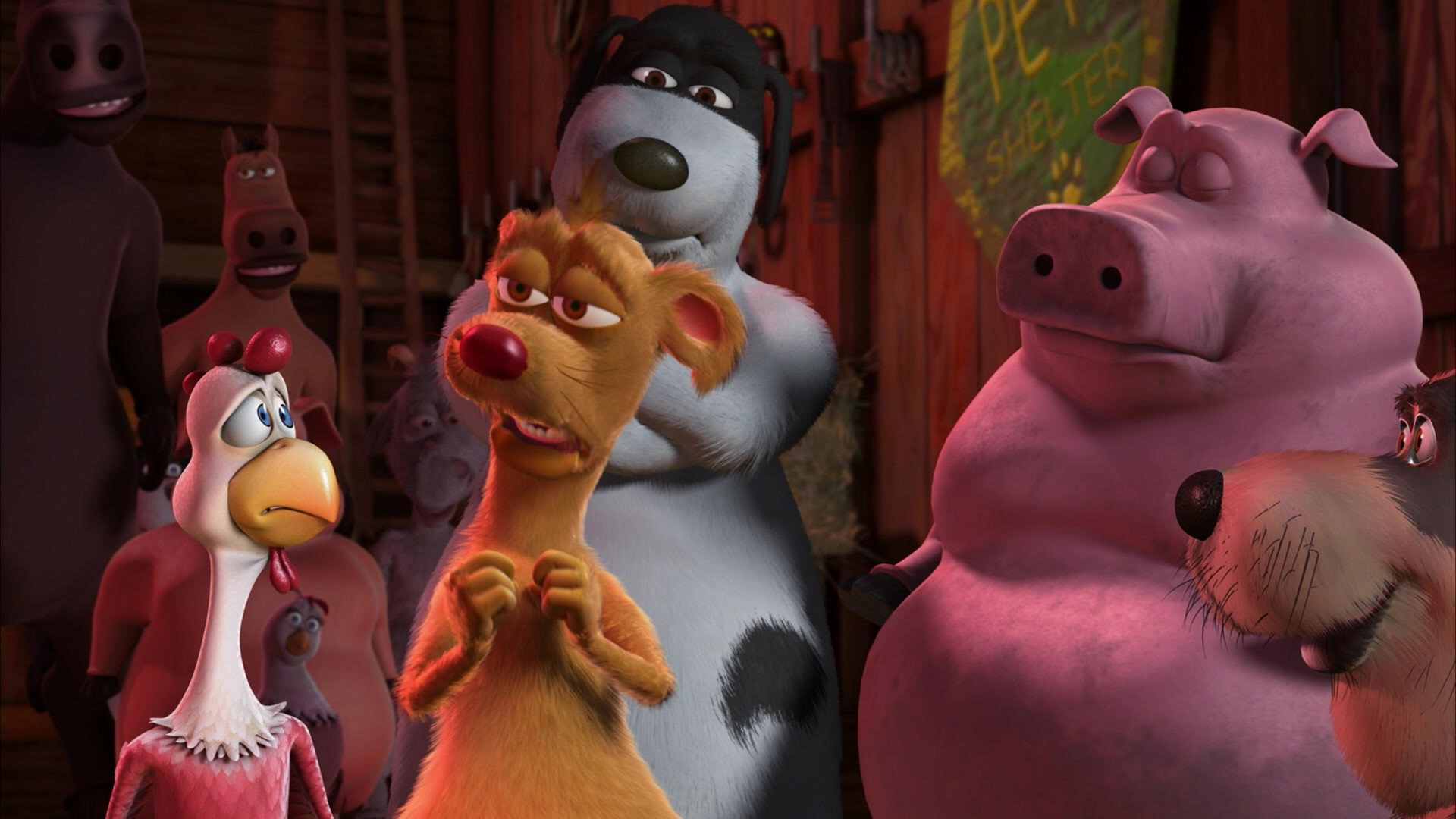 Barnyard scene photo