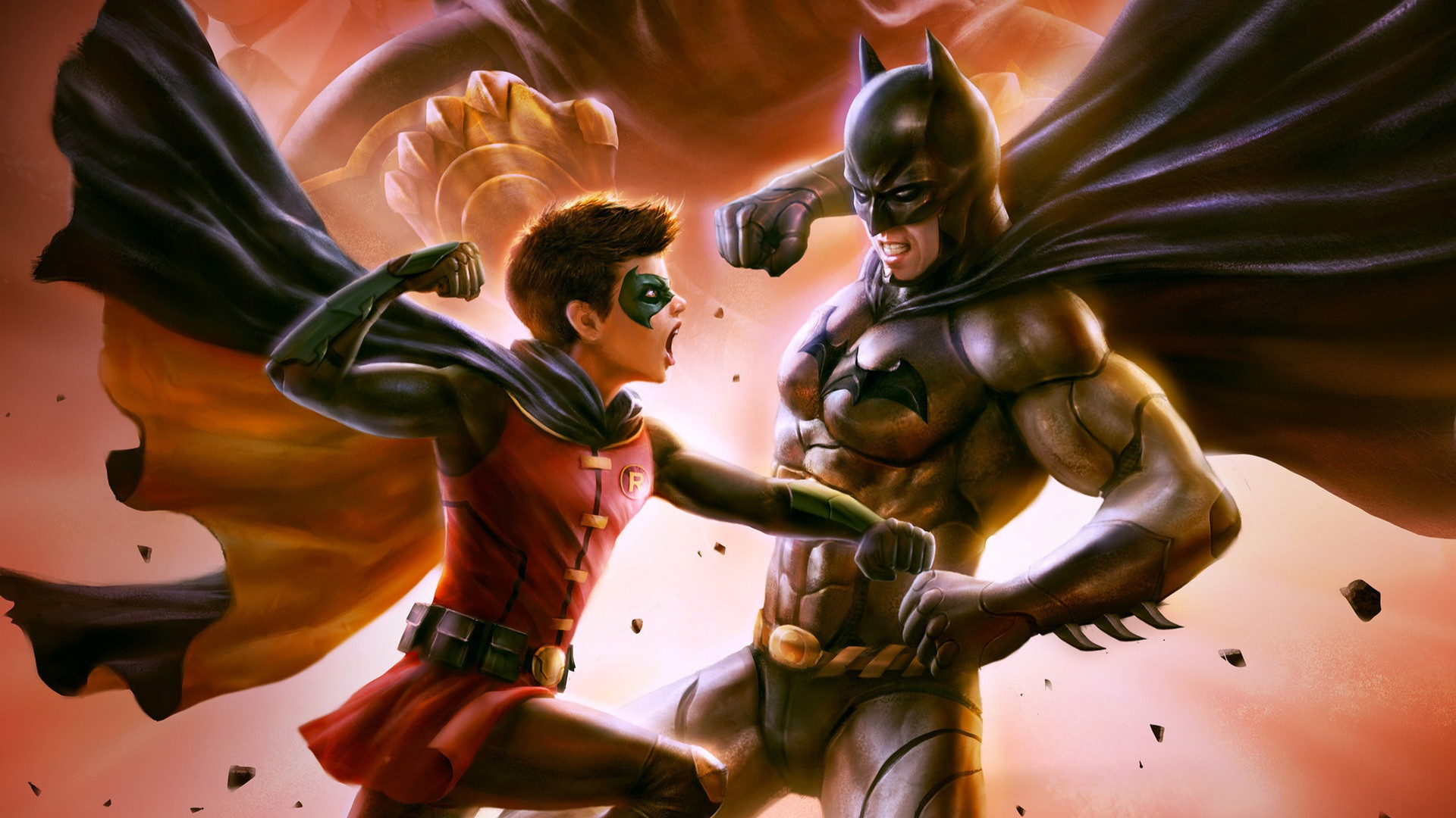 Batman vs. Robin scene photo