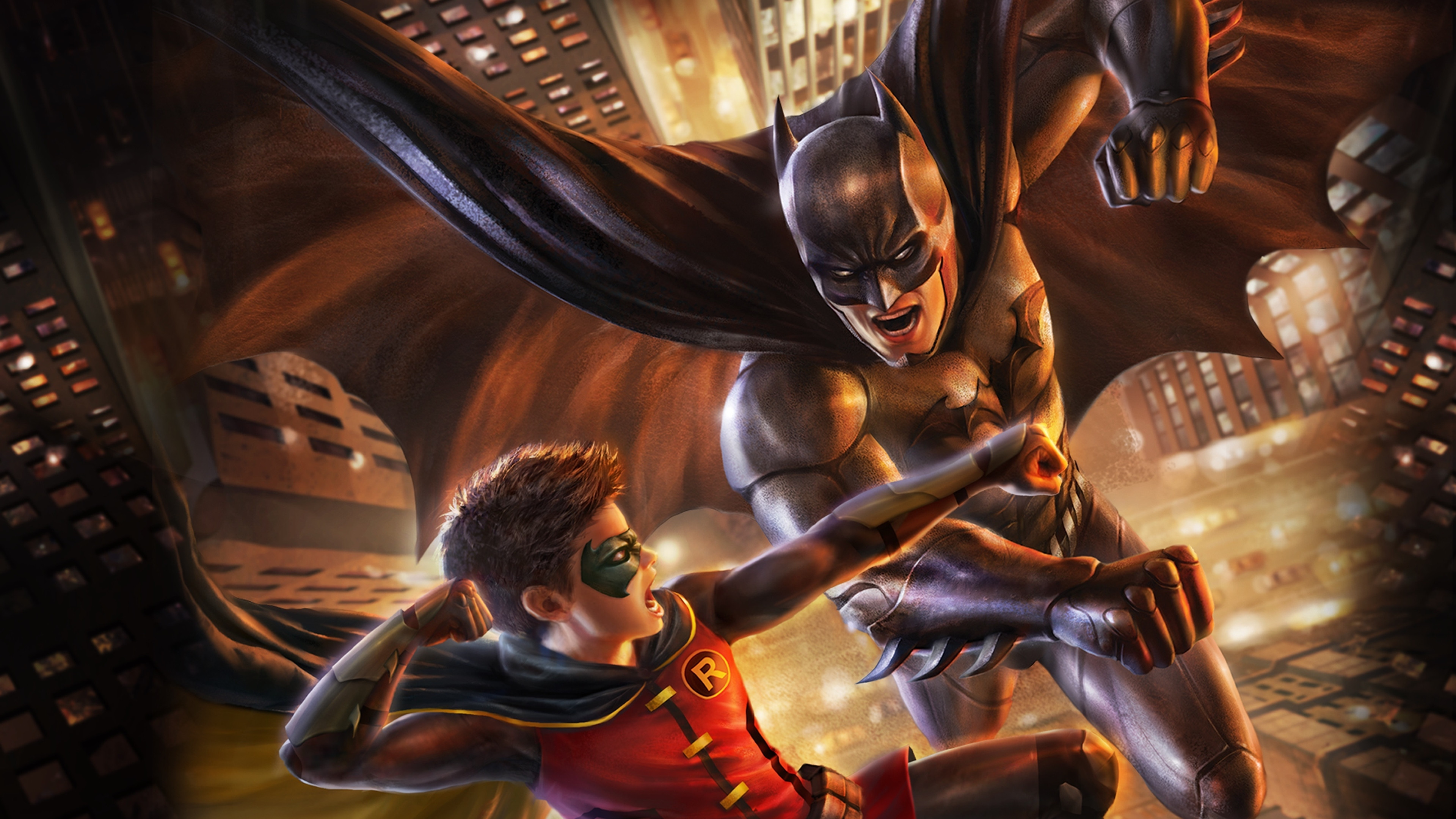 Batman vs. Robin scene photo