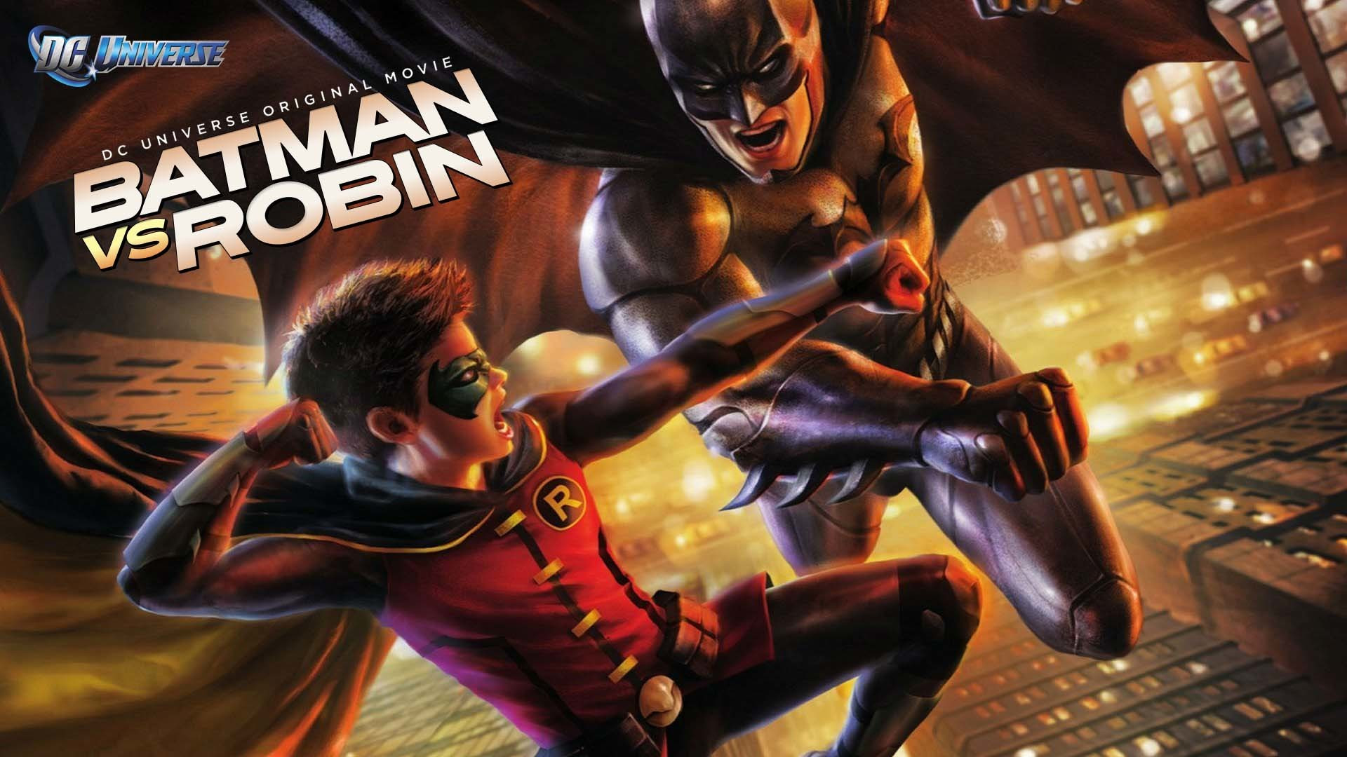 Batman vs. Robin scene photo
