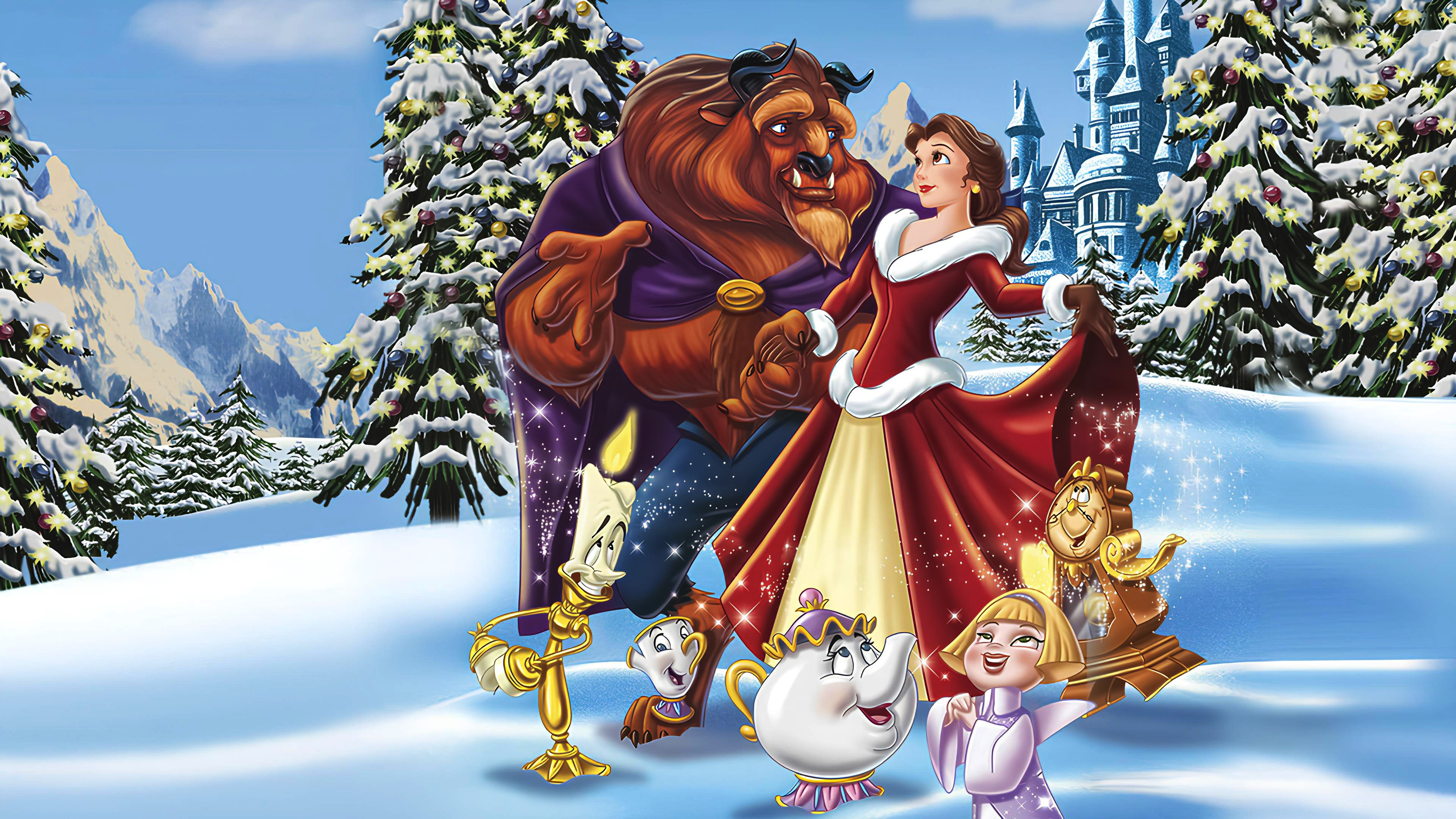 Beauty and the Beast: The Enchanted Christmas scene photo