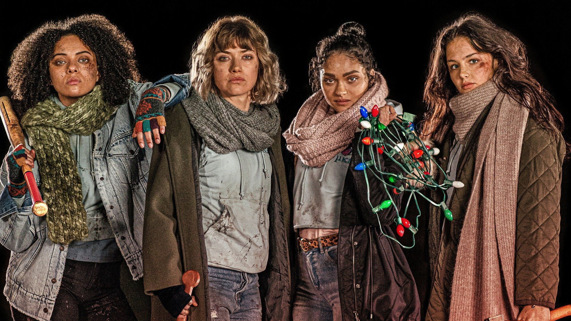 Black Christmas scene photo