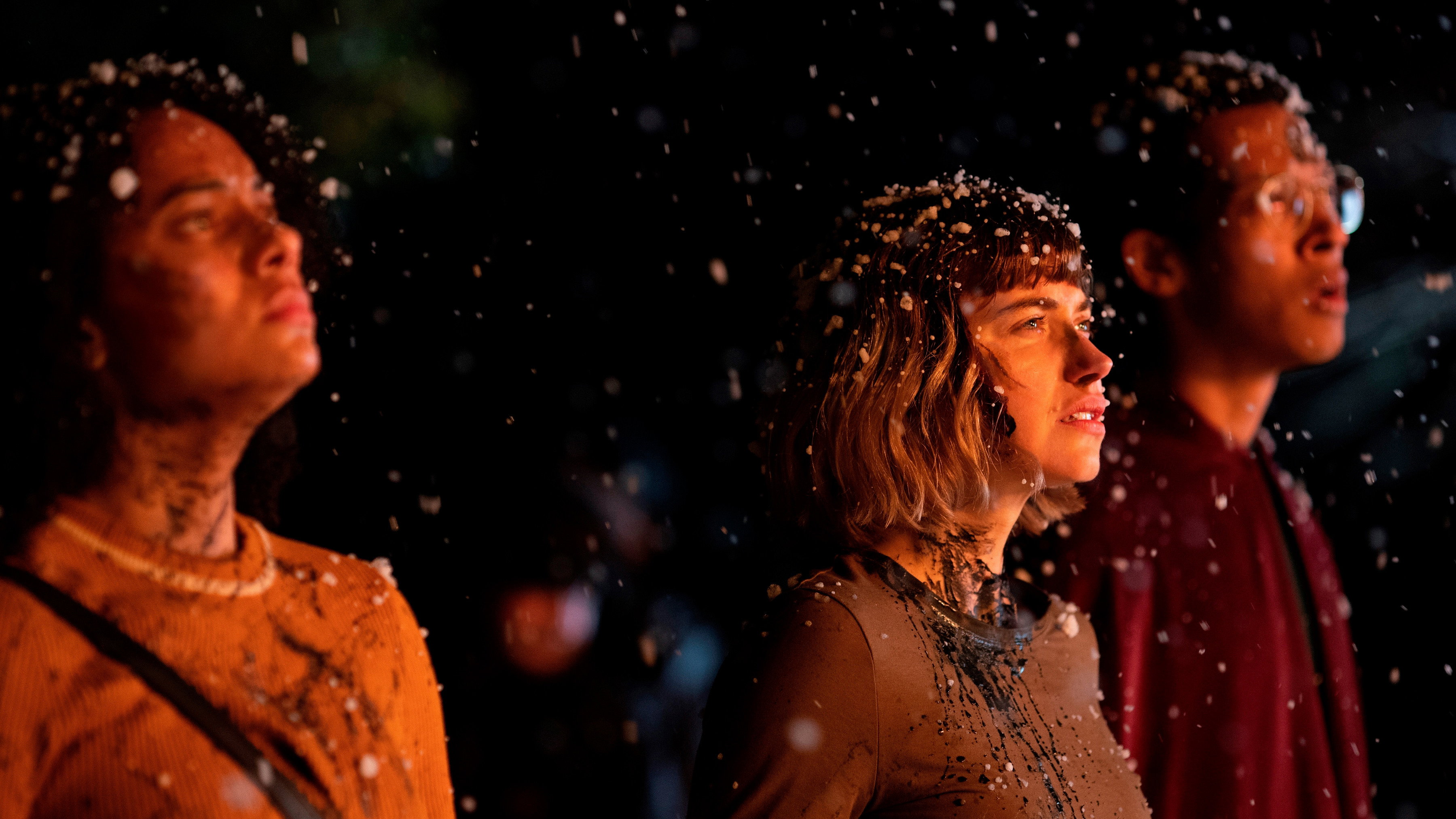 Black Christmas scene photo