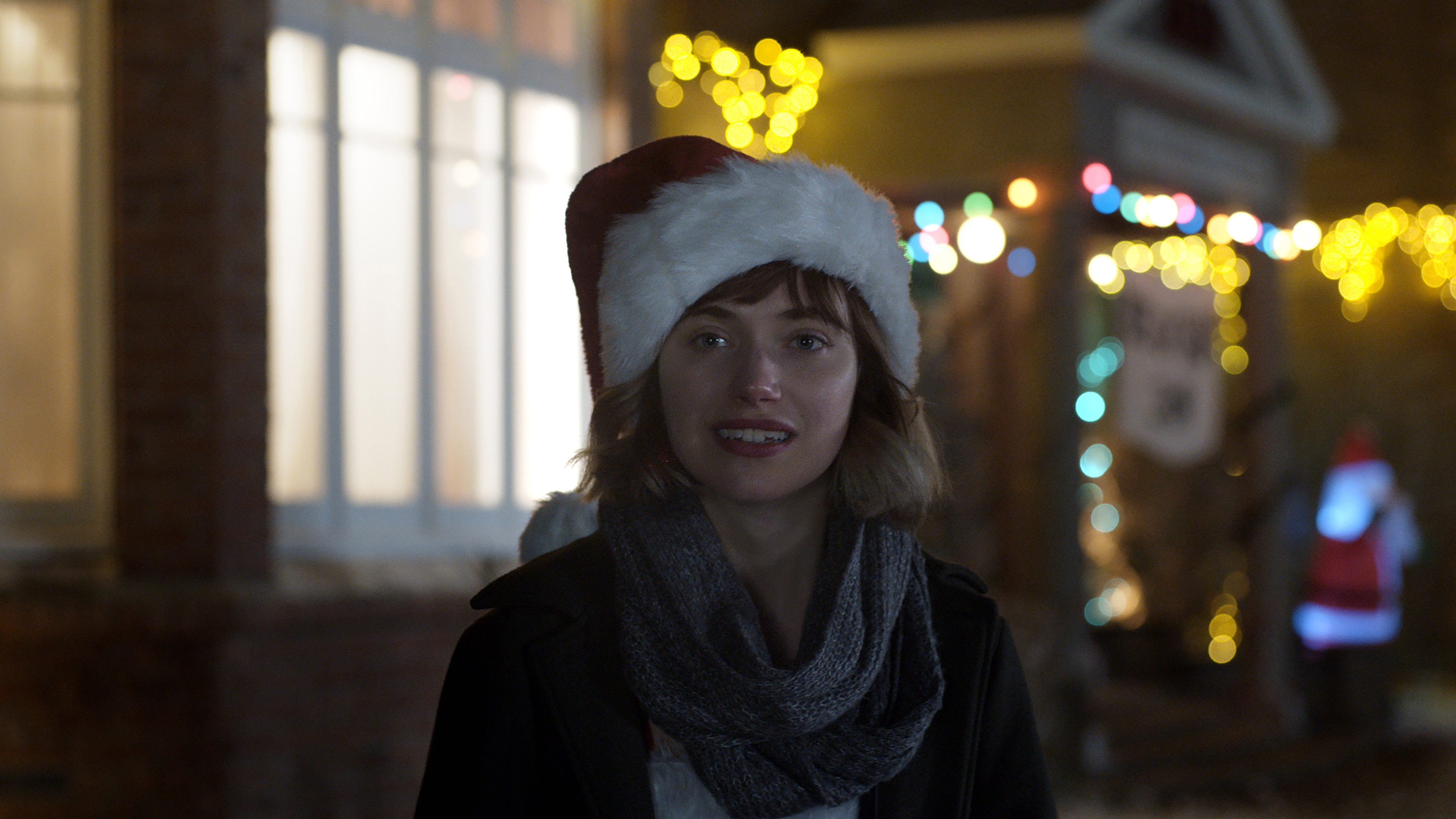 Black Christmas scene photo