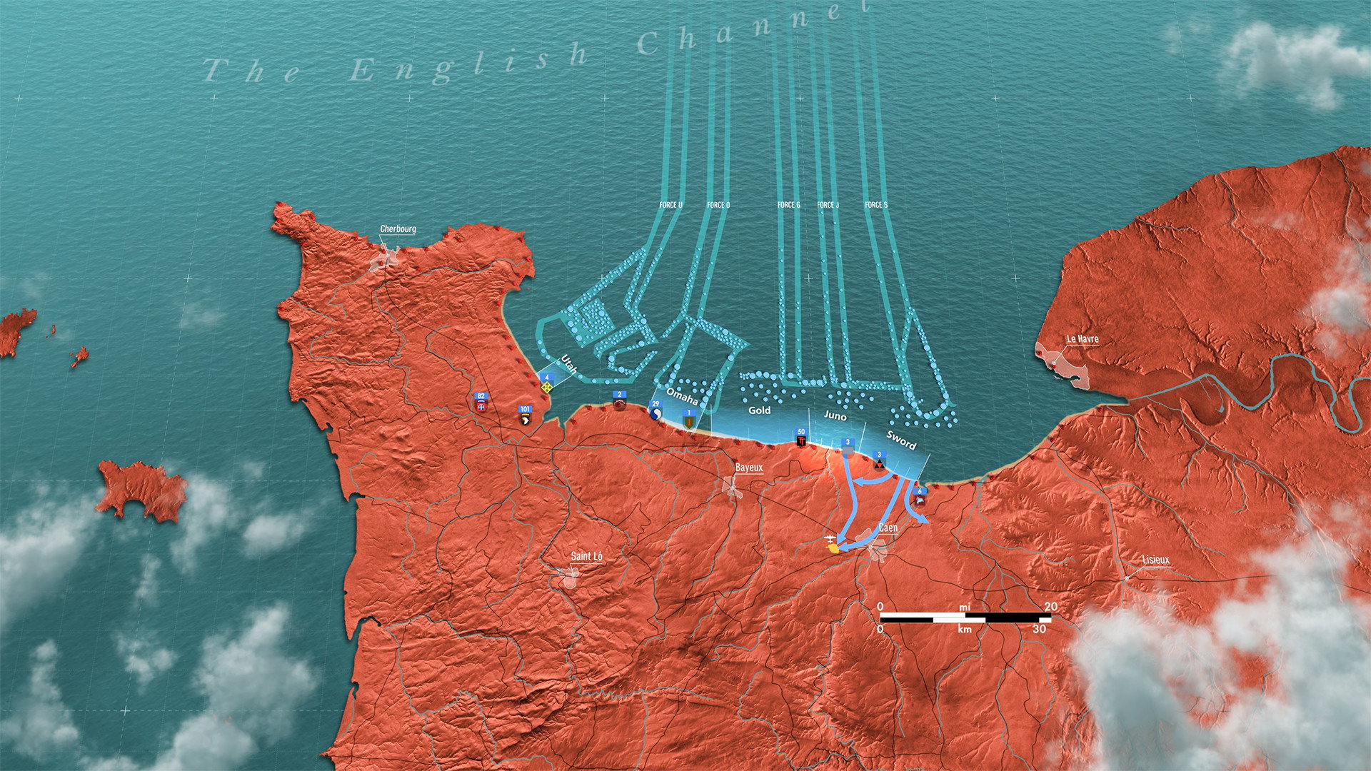 D-Day: Normandy 1944 scene photo
