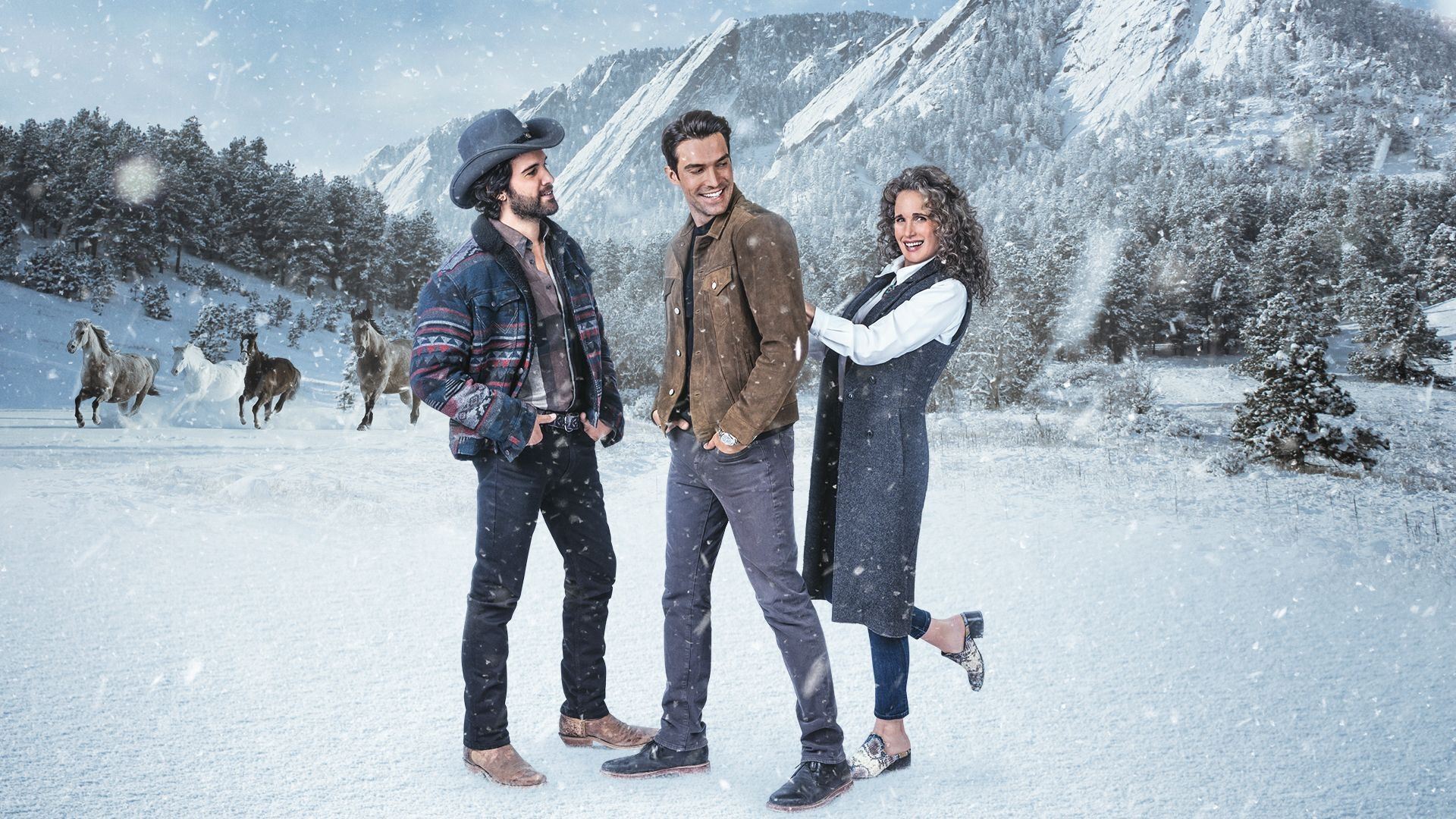 Dashing in December scene photo