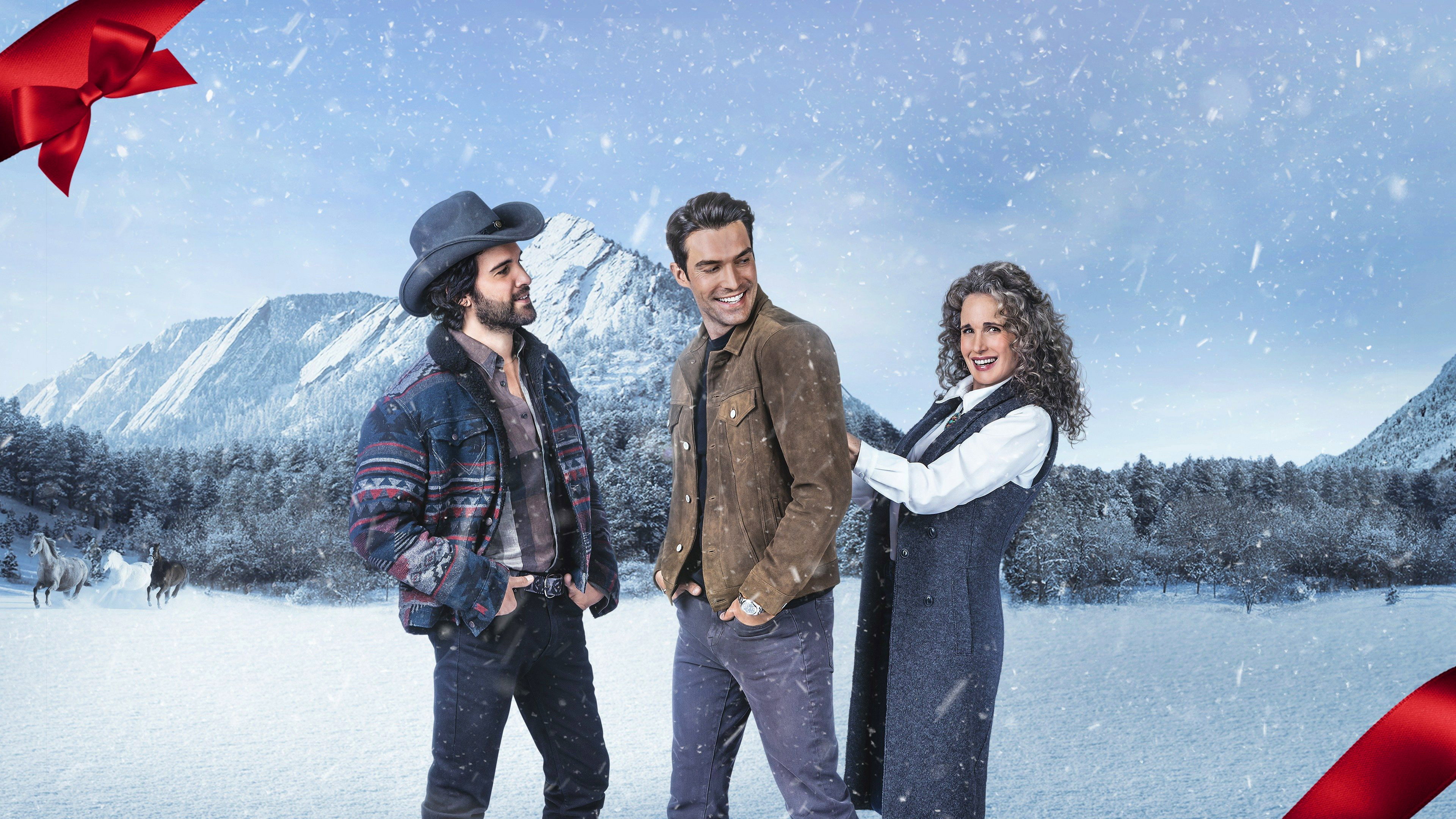 Dashing in December scene photo
