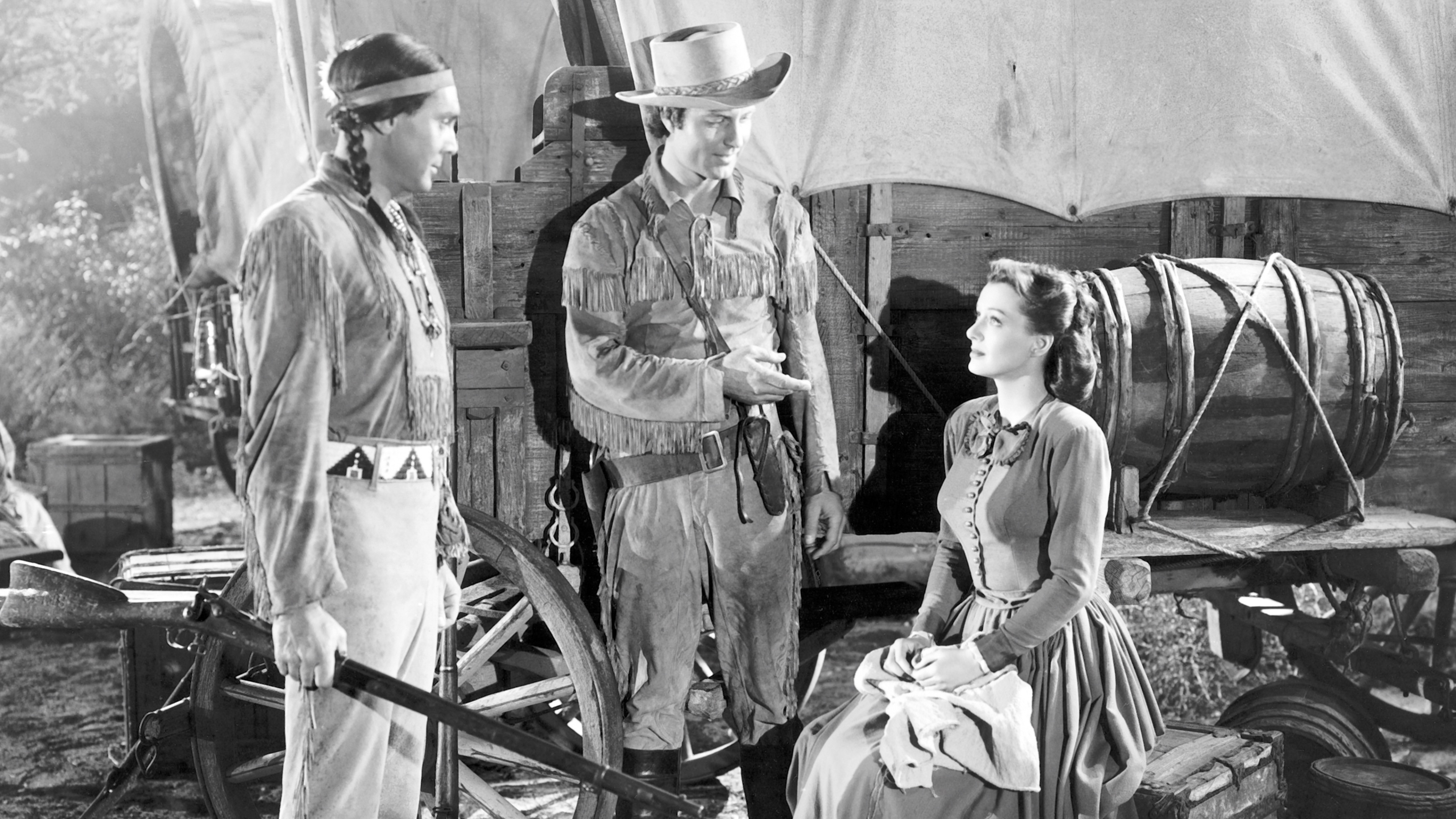 Davy Crockett, Indian Scout scene photo