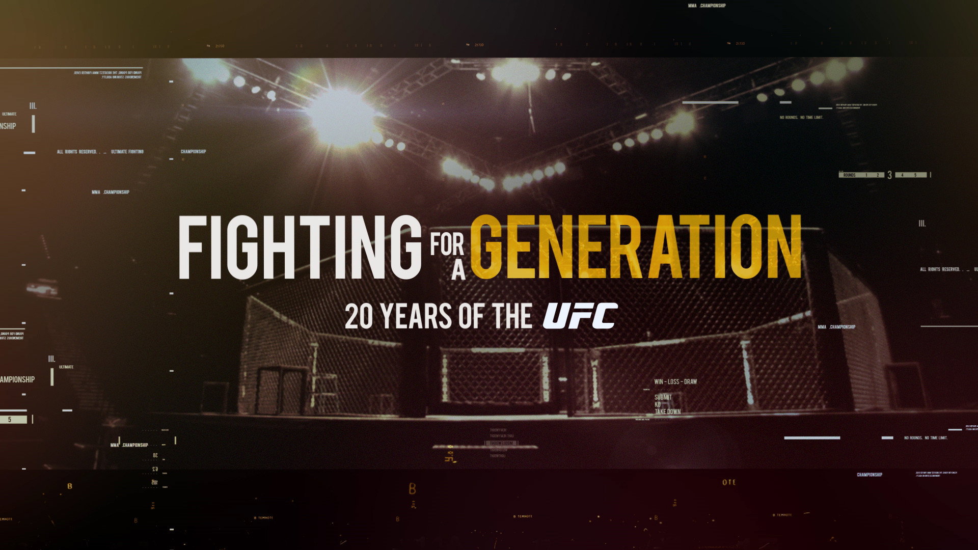 Fighting for a Generation: 20 Years of the UFC scene photo