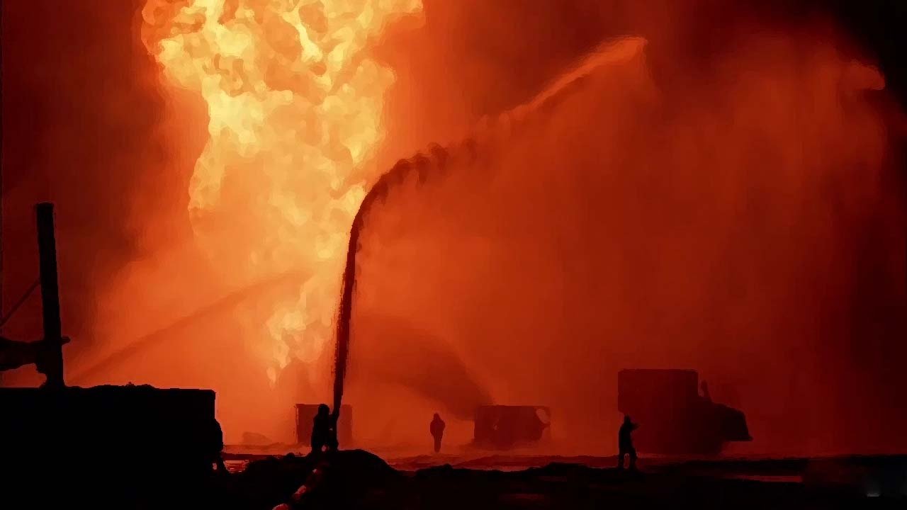 Fires of Kuwait scene photo