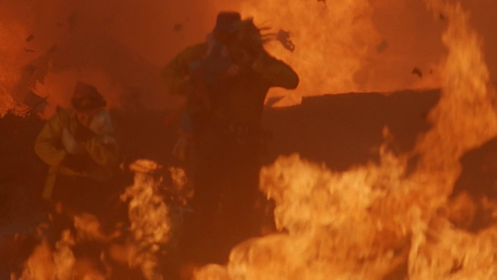 Firestorm scene photo