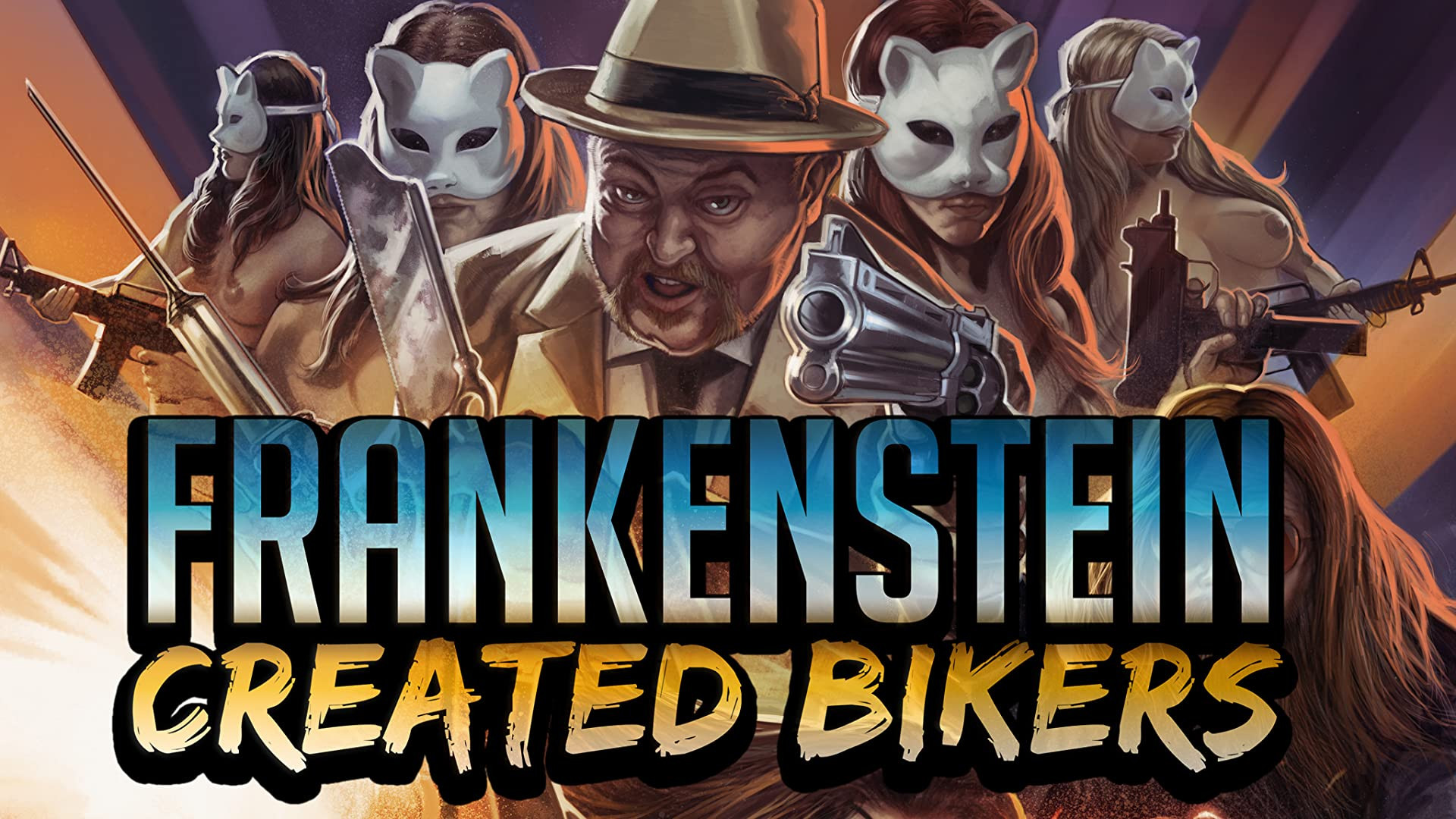 Frankenstein Created Bikers scene photo