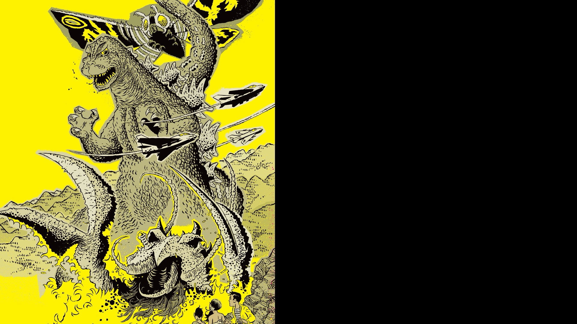 Gojira · Ebira · Mosura Nankai no daikettô scene photo