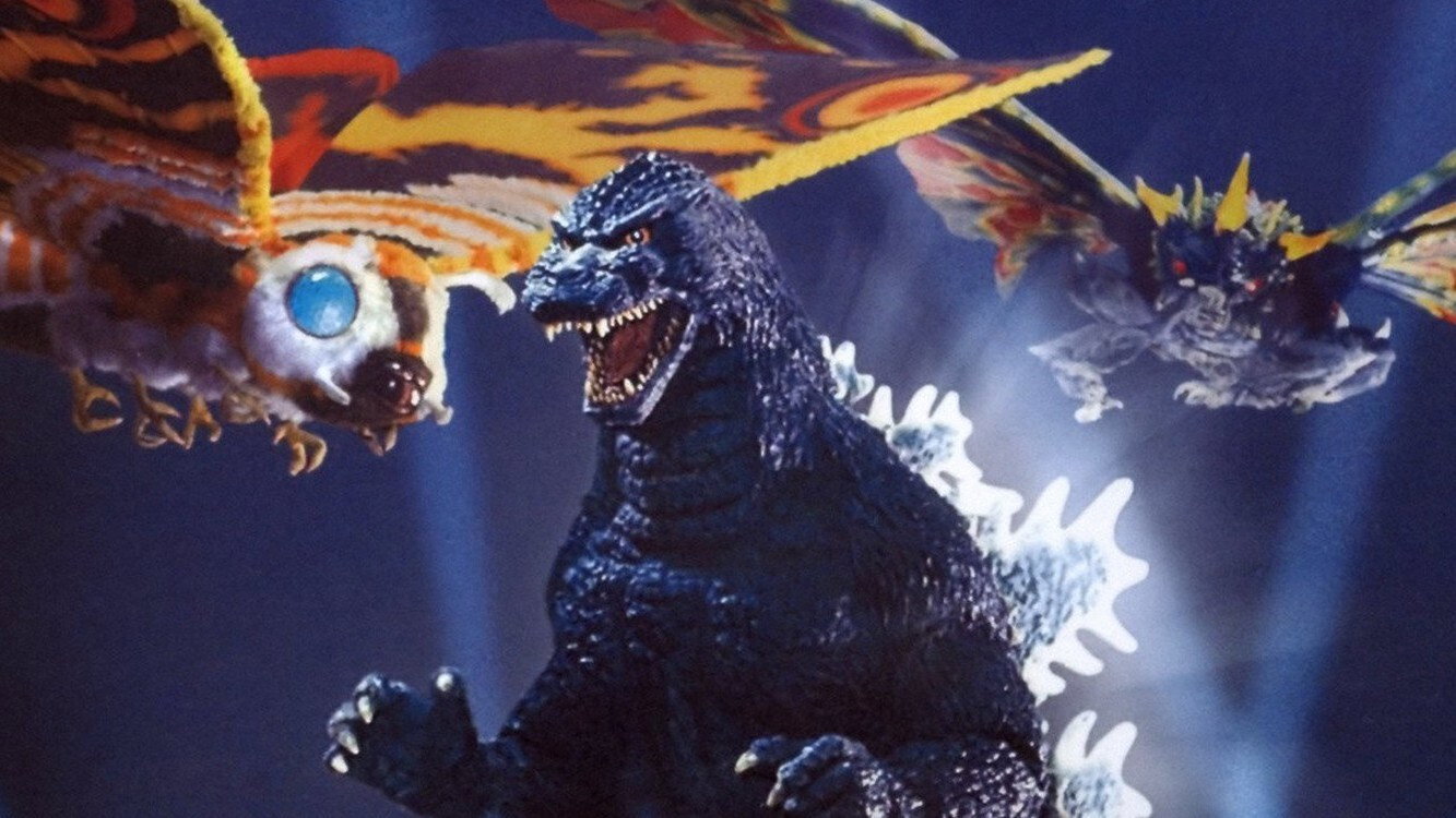 Gojira vs. Mosura scene photo