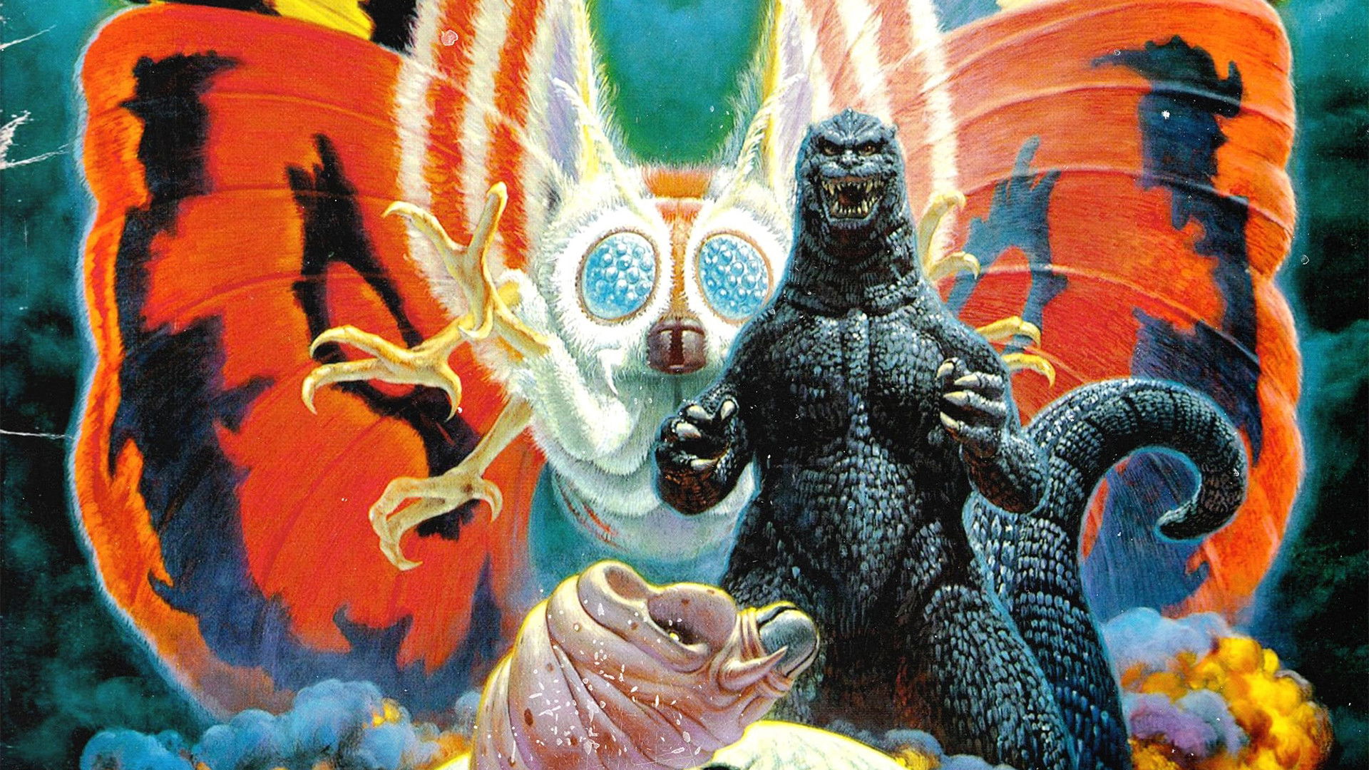 Gojira vs. Mosura scene photo