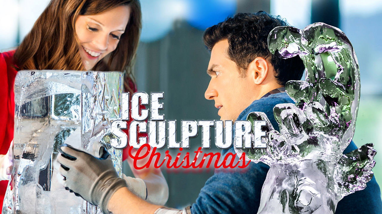 Ice Sculpture Christmas scene photo