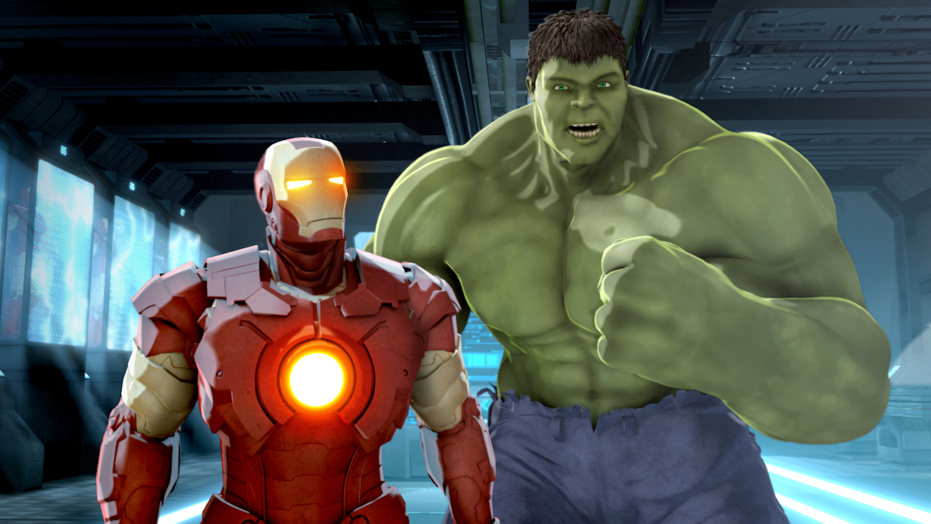 Iron Man & Captain America: Heroes United scene photo