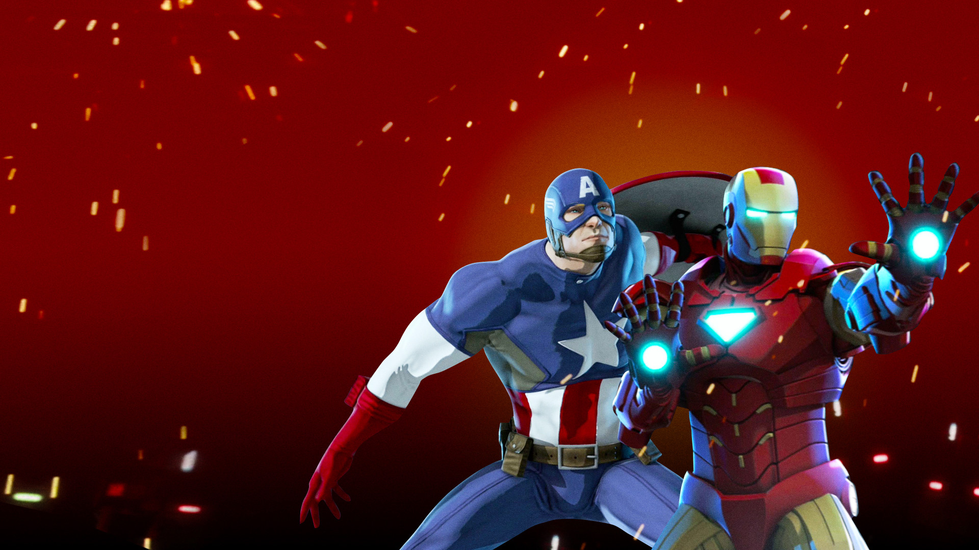 Iron Man & Captain America: Heroes United scene photo