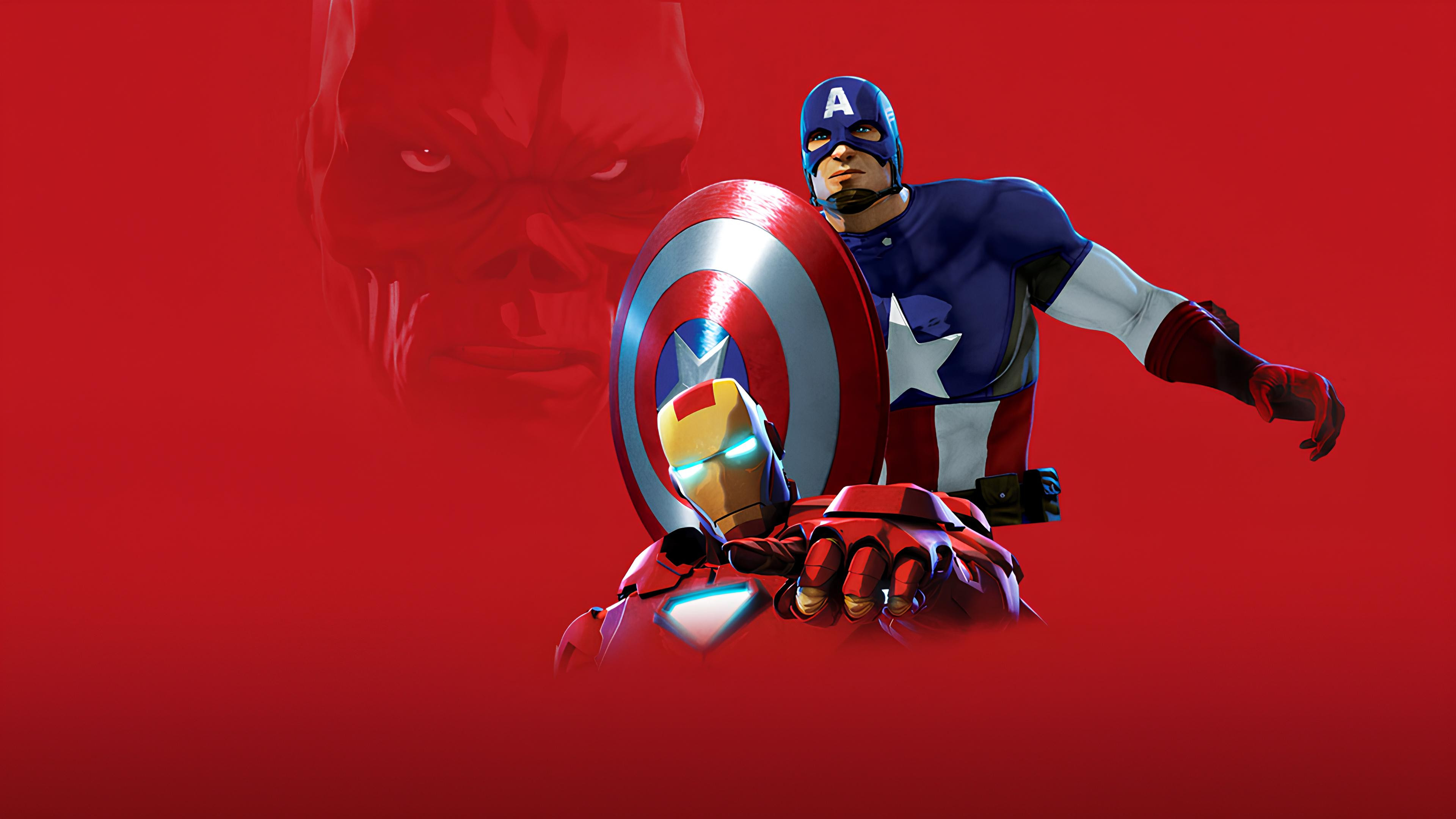 Iron Man & Captain America: Heroes United scene photo