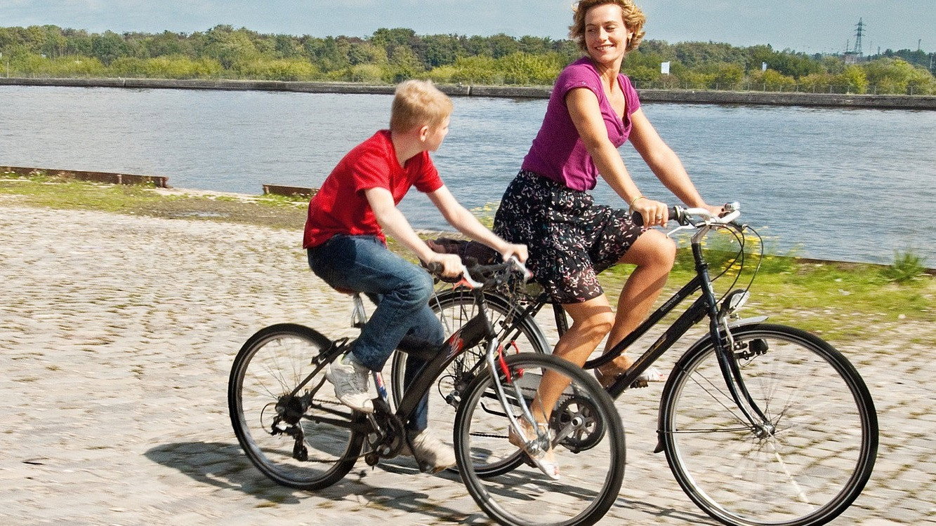 Le gamin au vélo scene photo