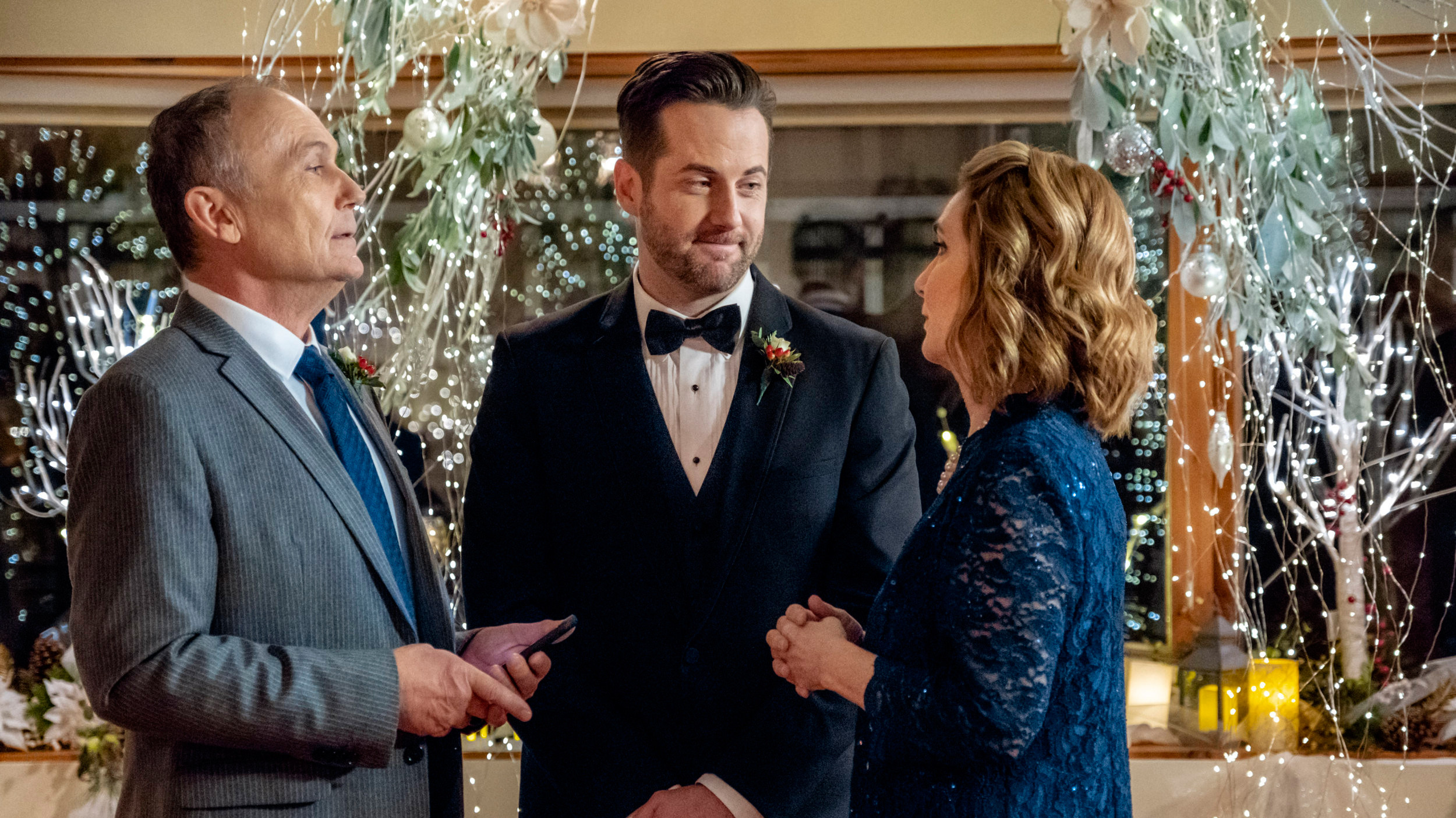 Marrying Father Christmas scene photo