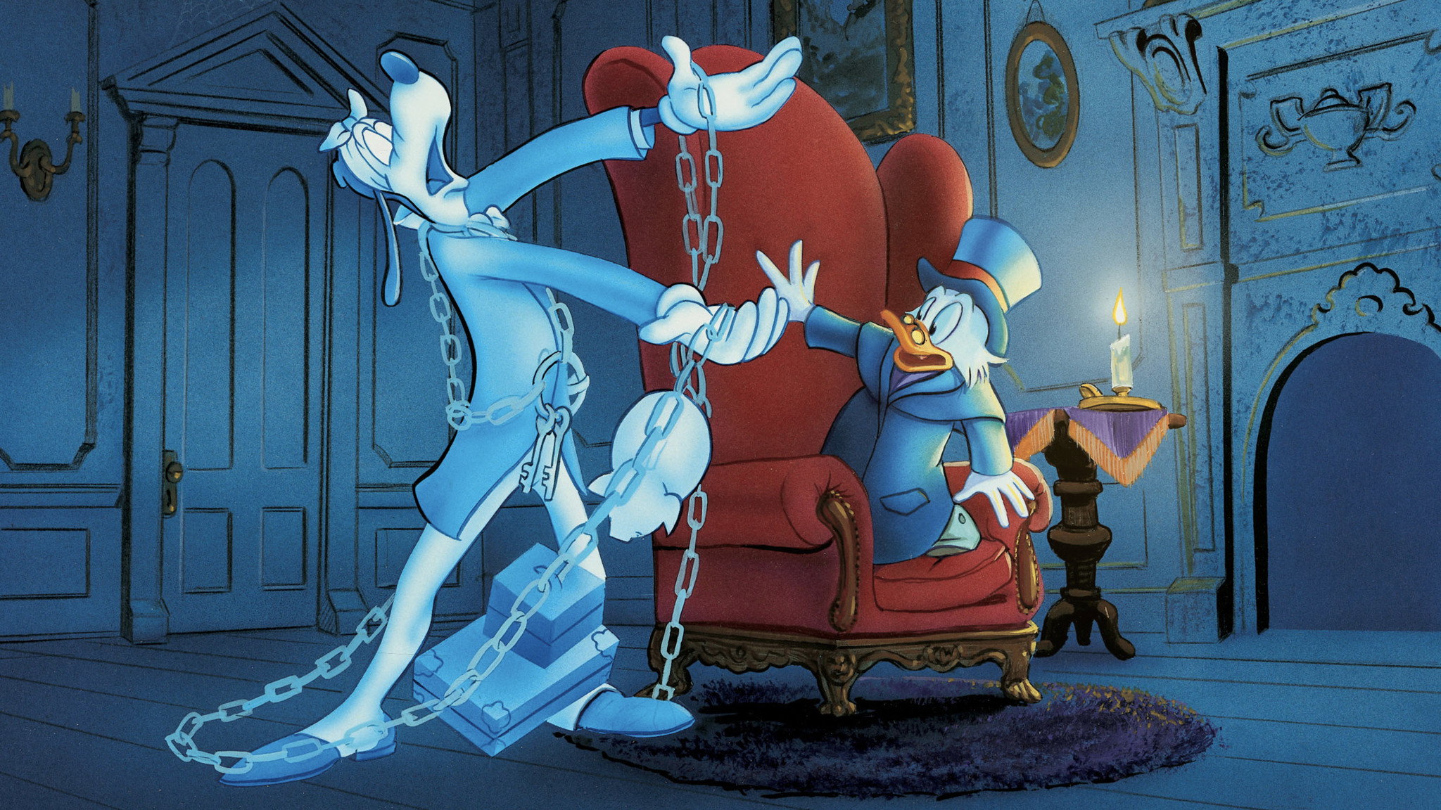 Mickey's Christmas Carol scene photo