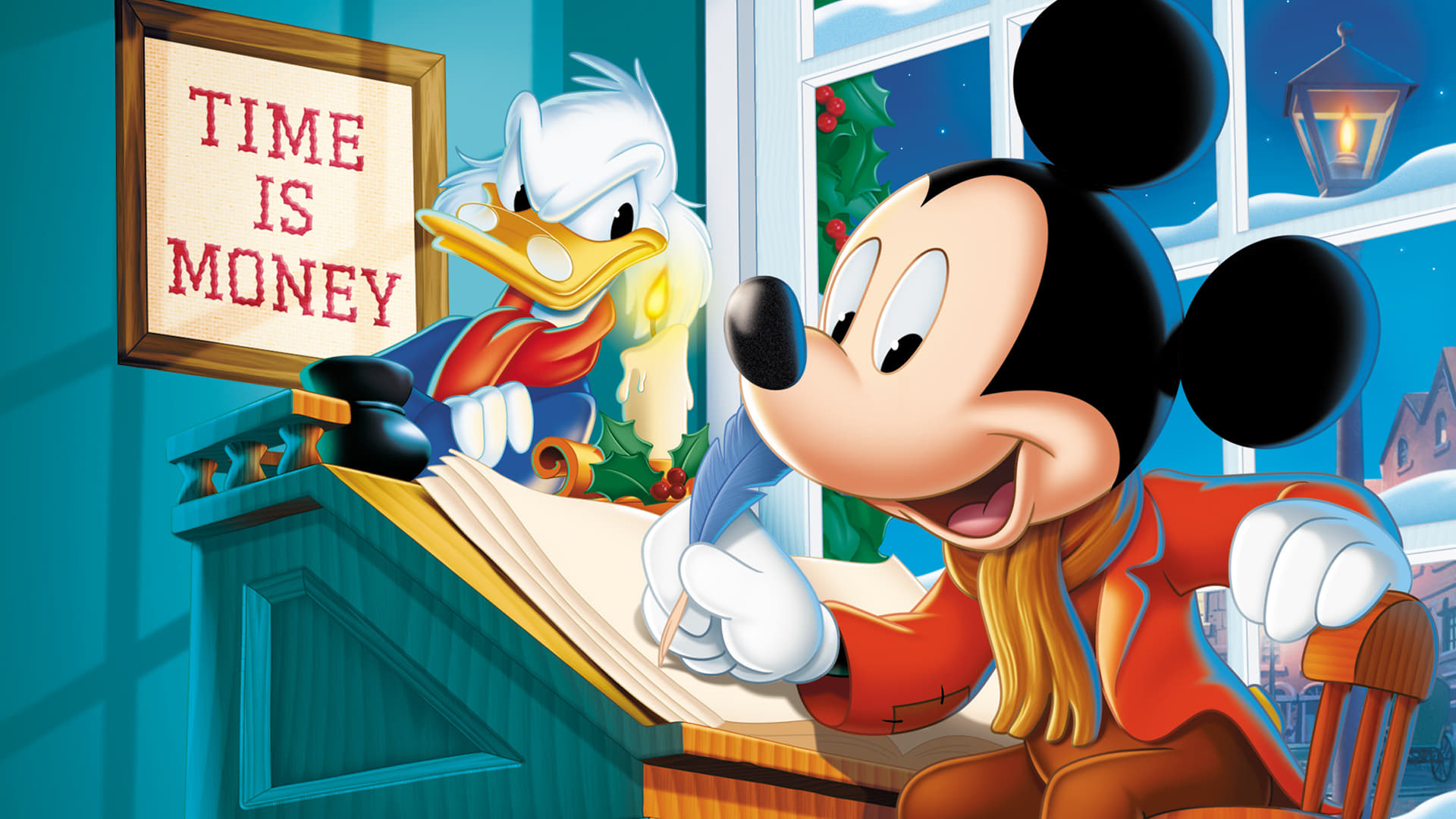 Mickey's Christmas Carol scene photo