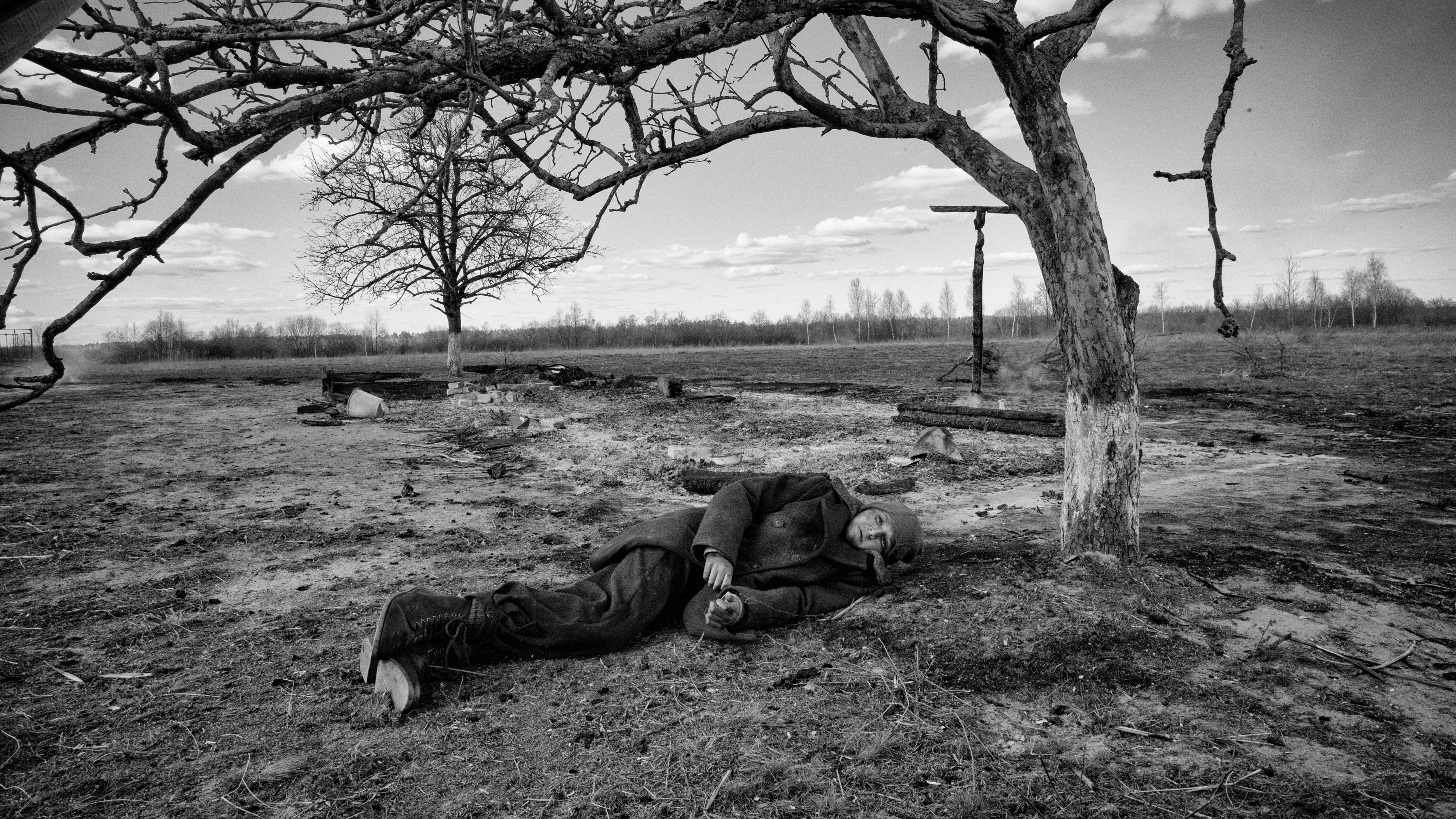 Nabarvené ptáce scene photo