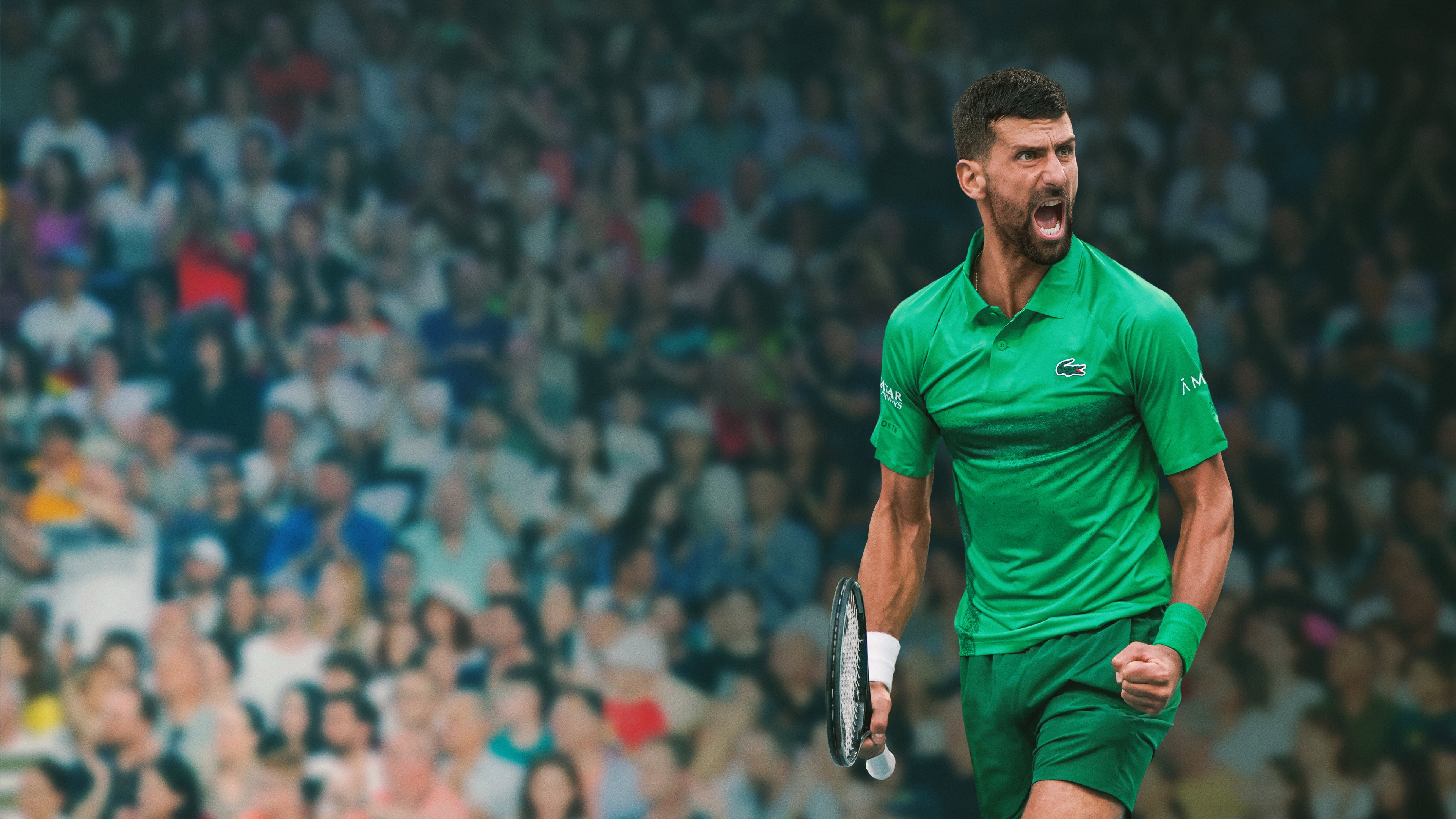 Novak Djokovic: The Wolf in Winter scene photo