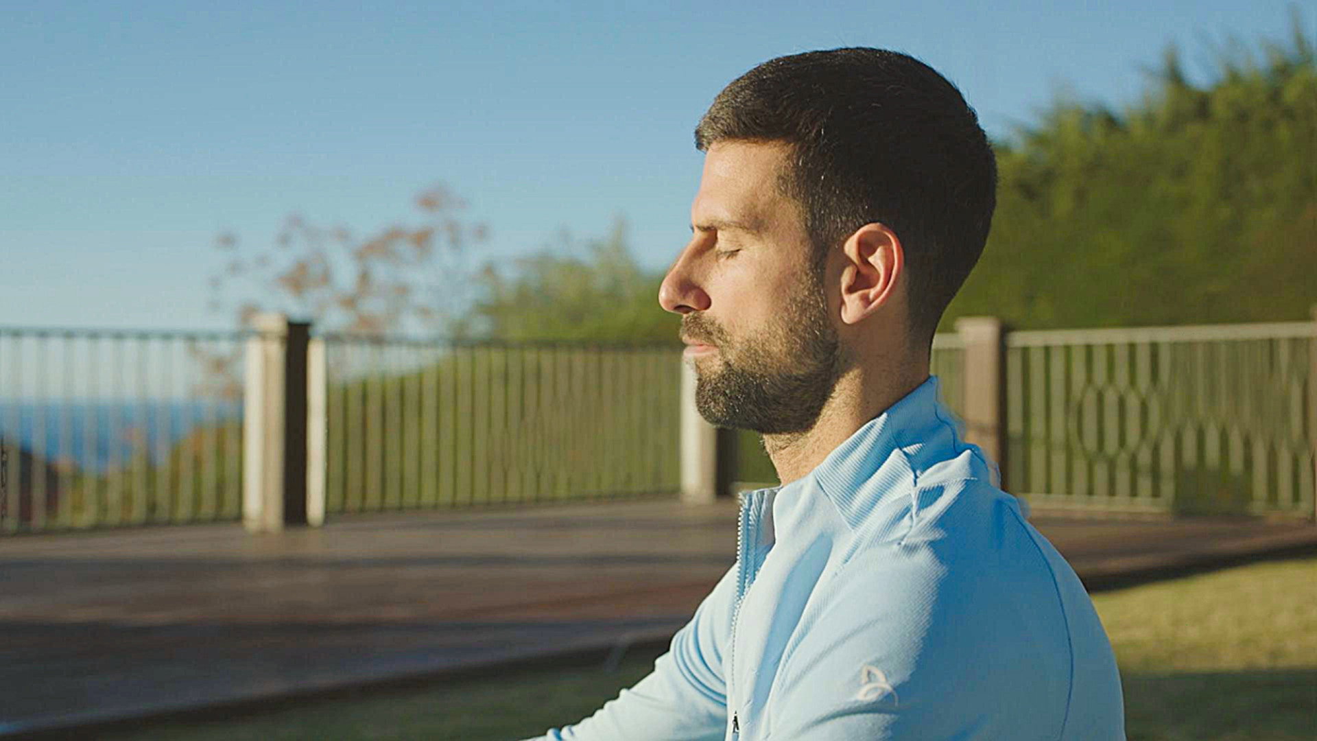 Novak Djokovic: The Wolf in Winter scene photo