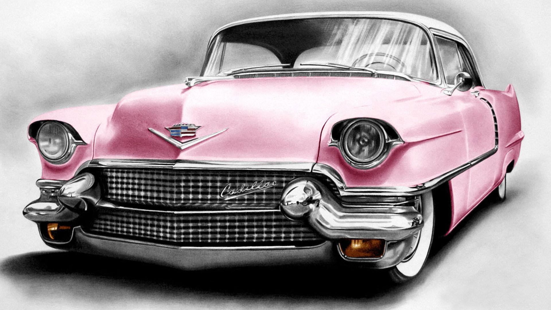 Pink Cadillac scene photo