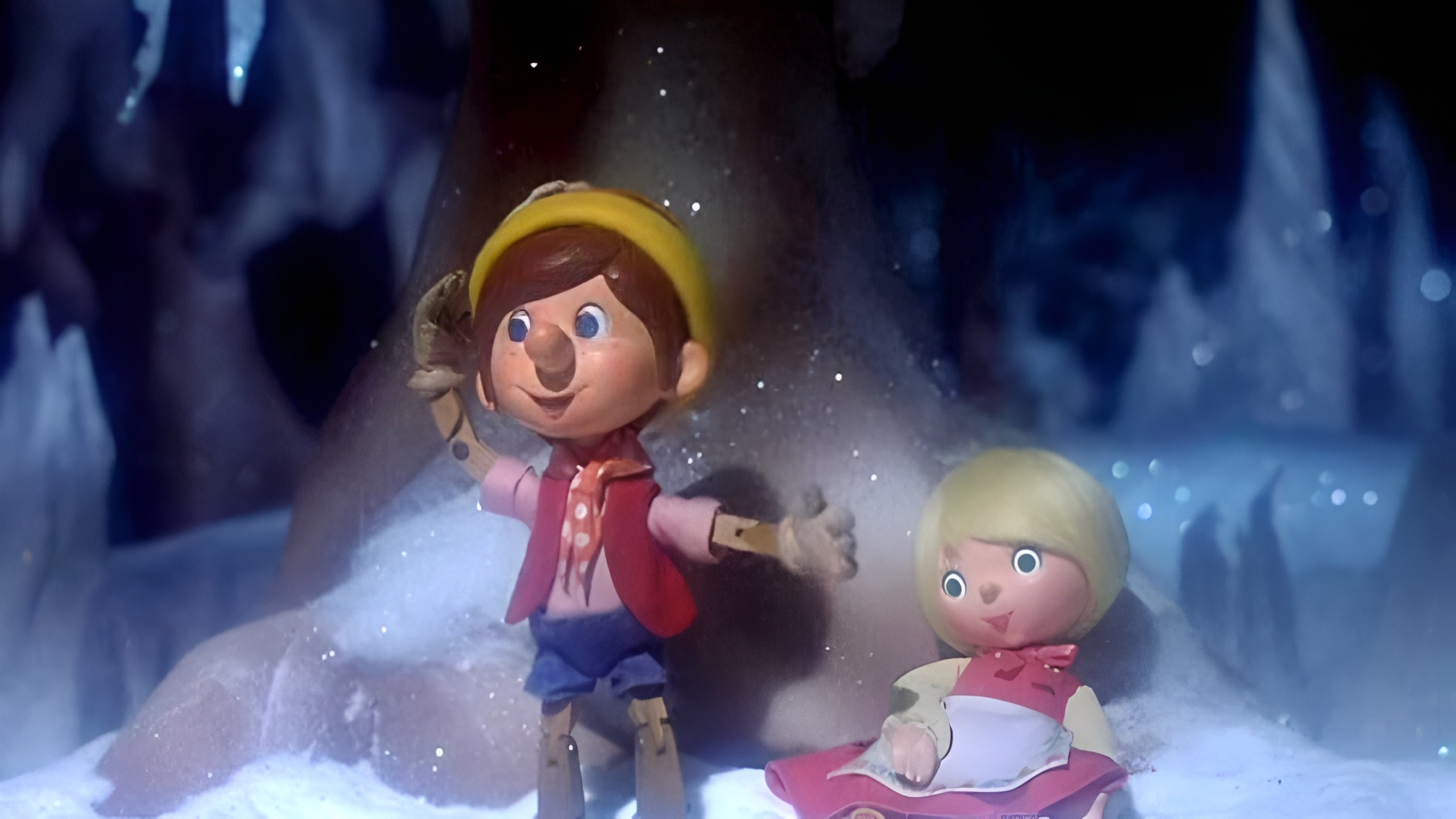Pinocchio's Christmas scene photo