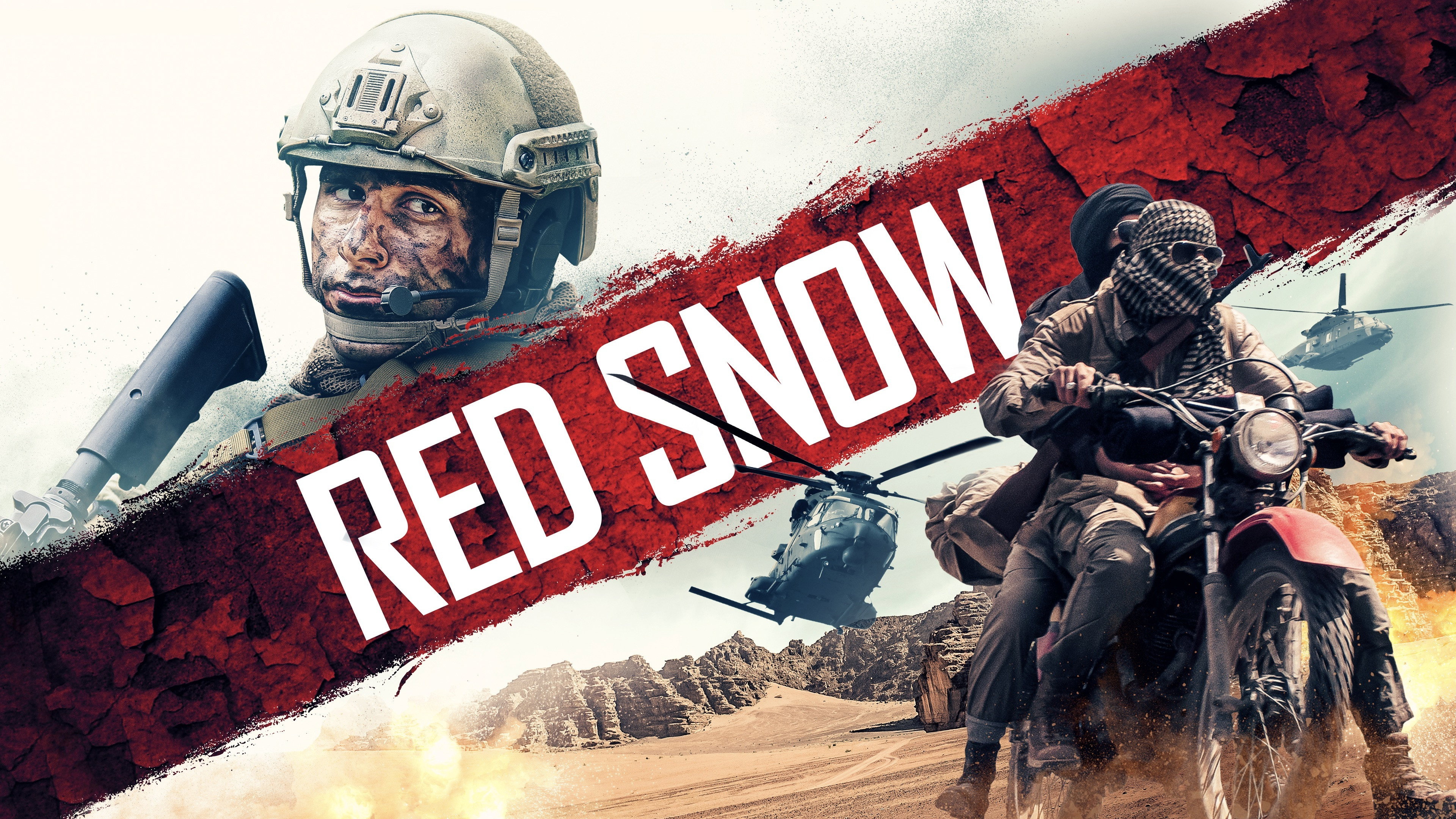 Red Snow scene photo