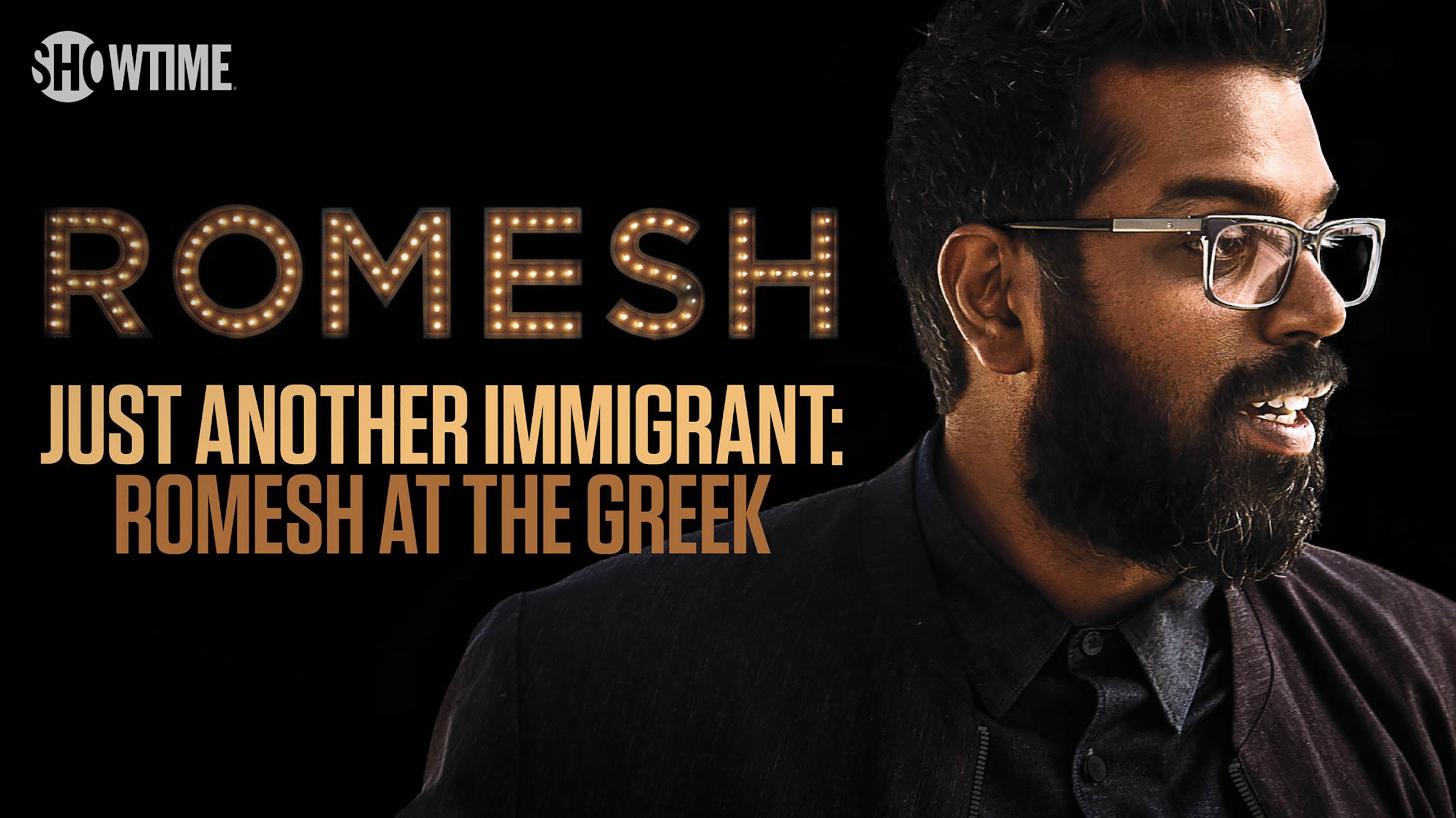 Romesh Ranganathan: Just Another Immigrant - Romesh at the Greek scene photo