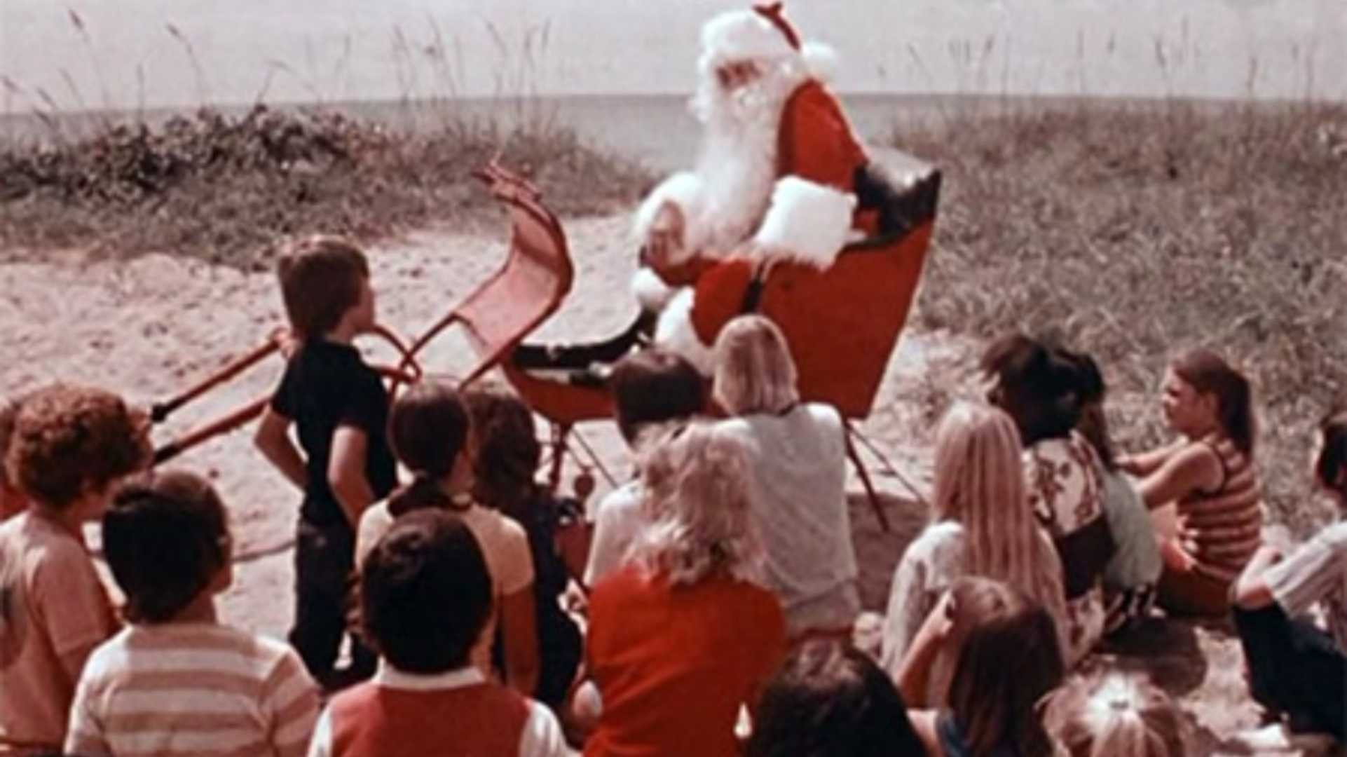 Santa and the Ice Cream Bunny scene photo