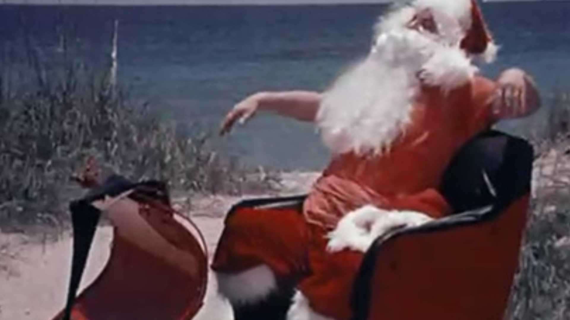 Santa and the Ice Cream Bunny scene photo