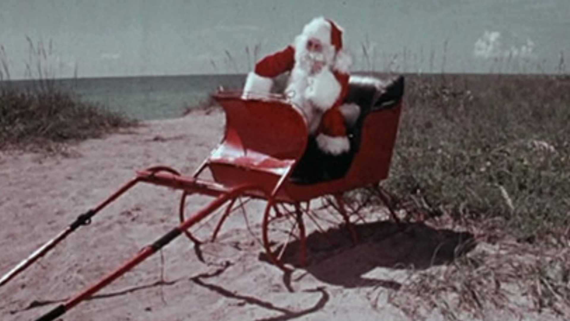 Santa and the Ice Cream Bunny scene photo