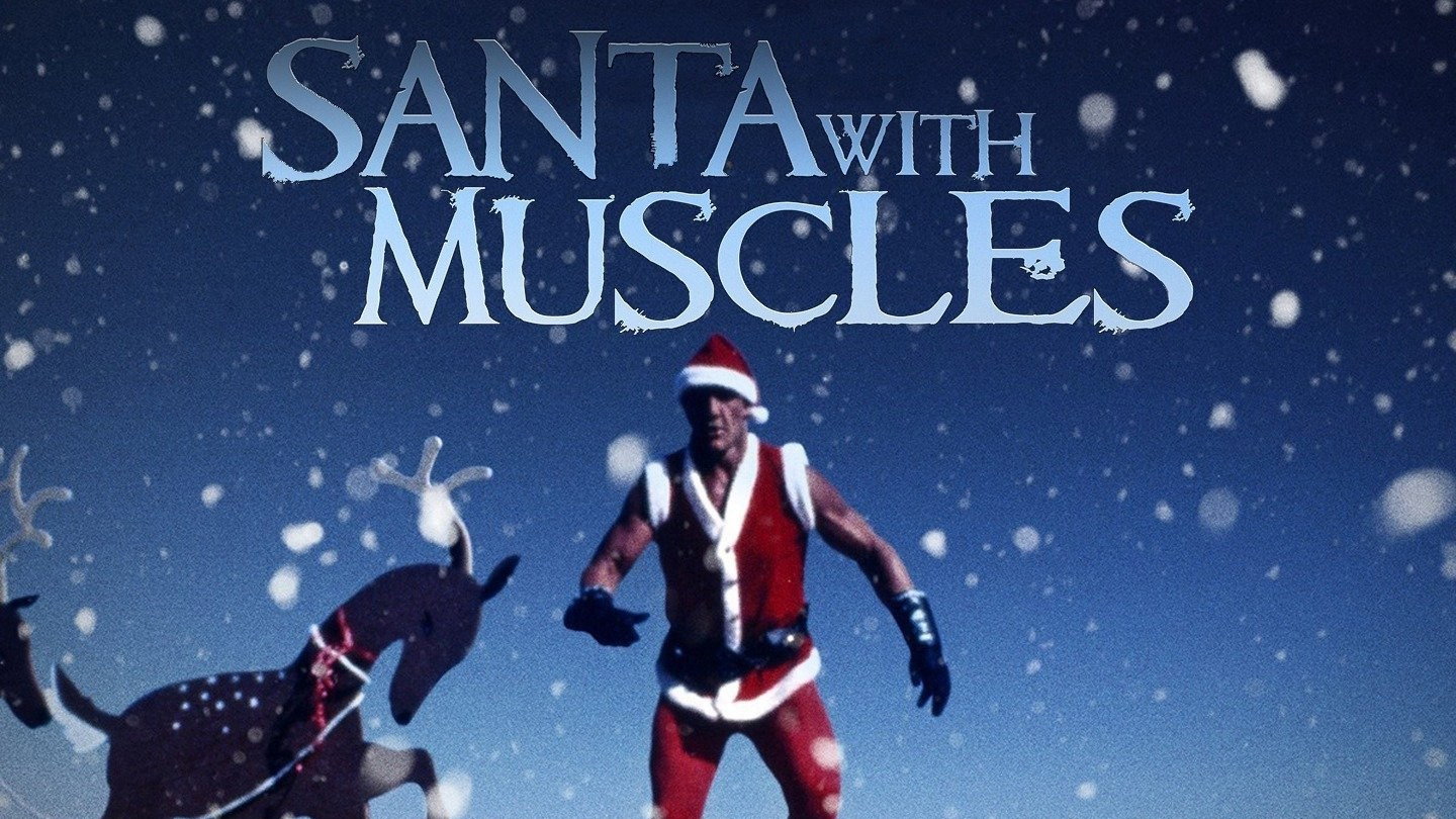 Santa with Muscles scene photo