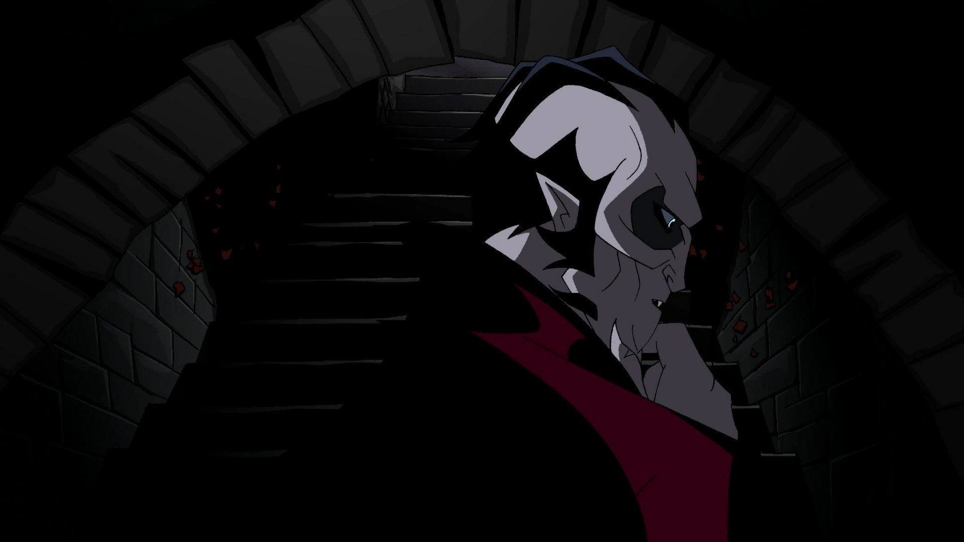 The Batman vs. Dracula scene photo