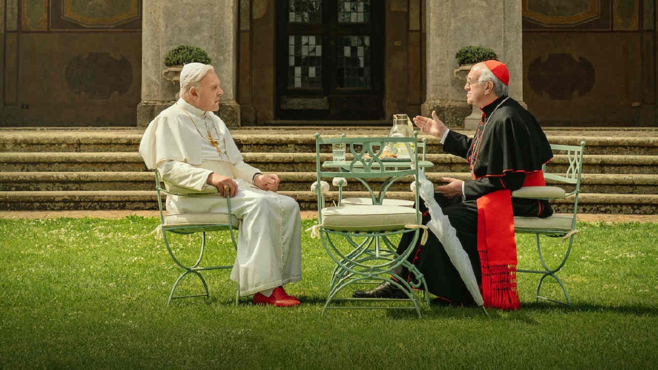 The Two Popes scene photo