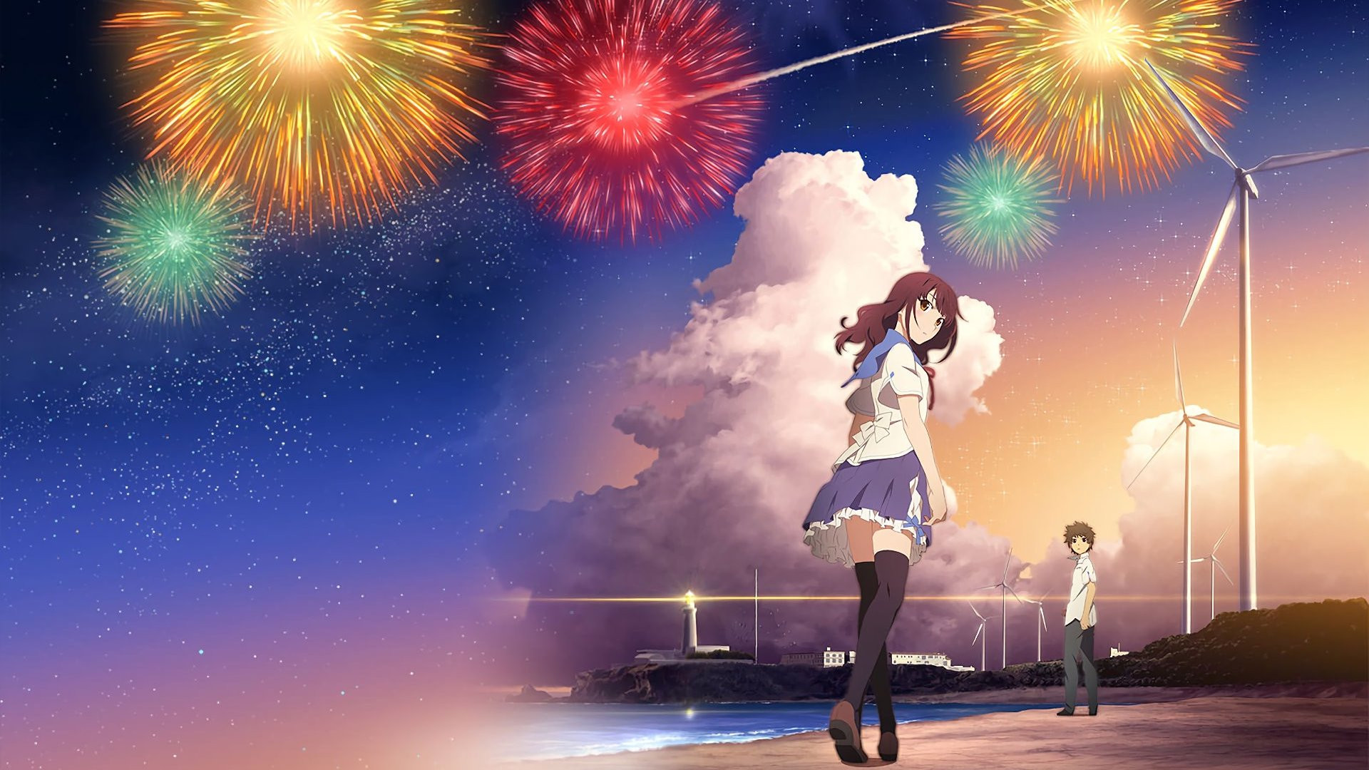 Uchiage hanabi, shita kara miru ka? Yoko kara miru ka? scene photo
